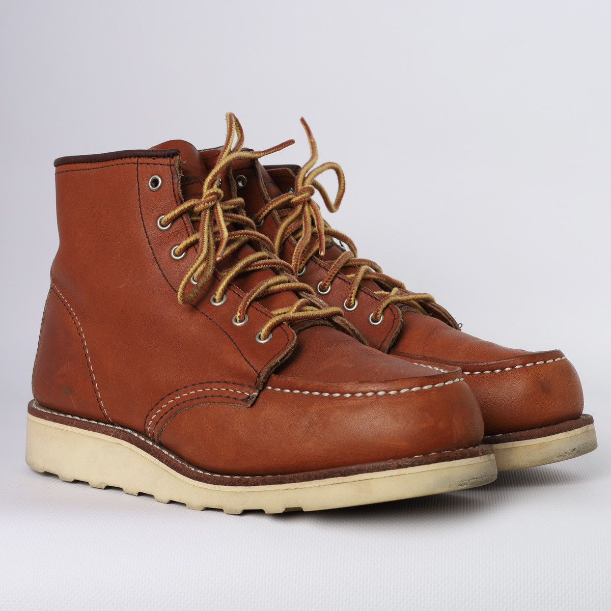 Red Wing Red Wing Leather Boots Made in USA Moc Shoes Size US 7 / IT 37 - 1 Thumbnail