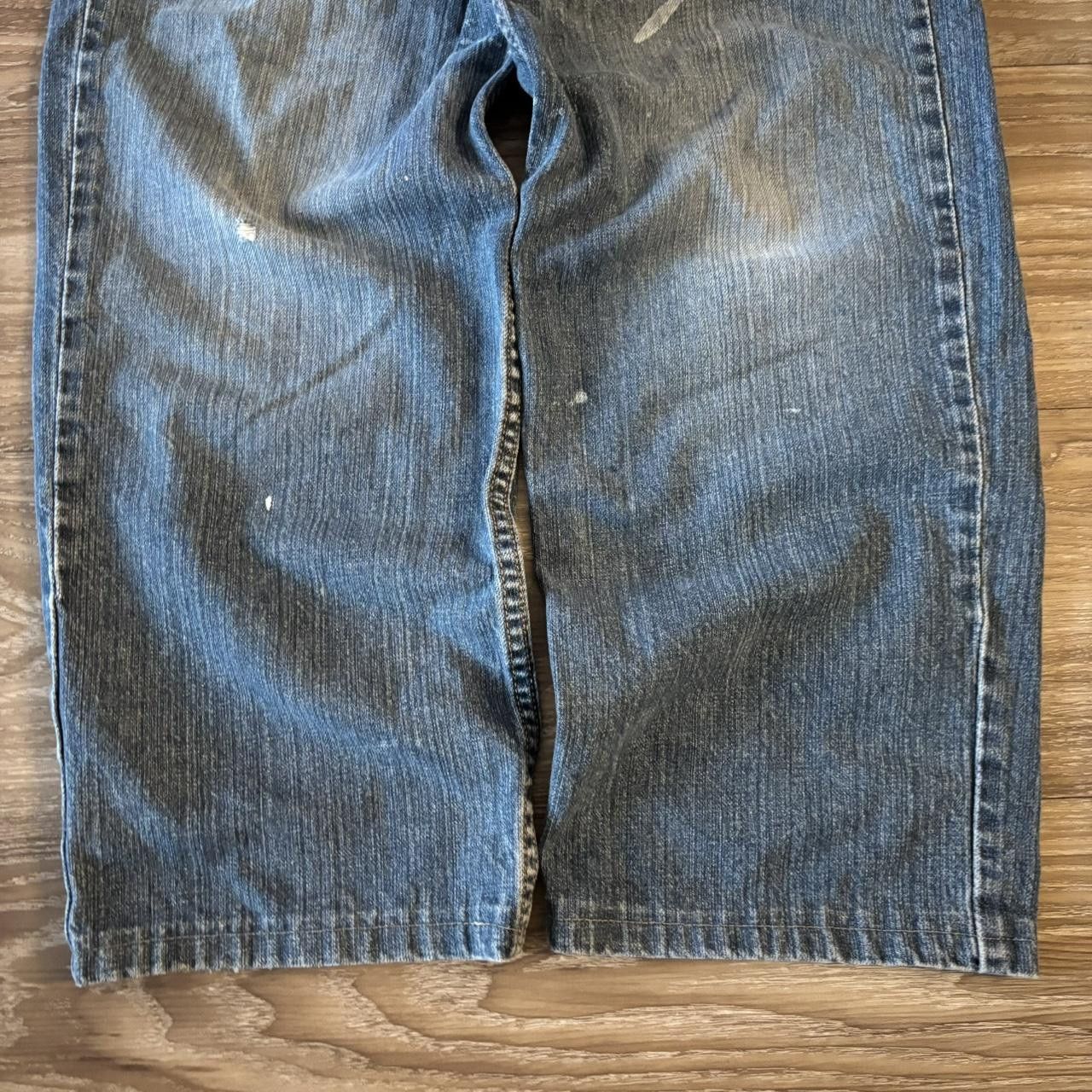 Levi's Crazy Vintage Y2K/2000s Grunge Medium Wash Levis Denim Jeans! 32x27 Size US 32 / EU 48 - 6 Thumbnail