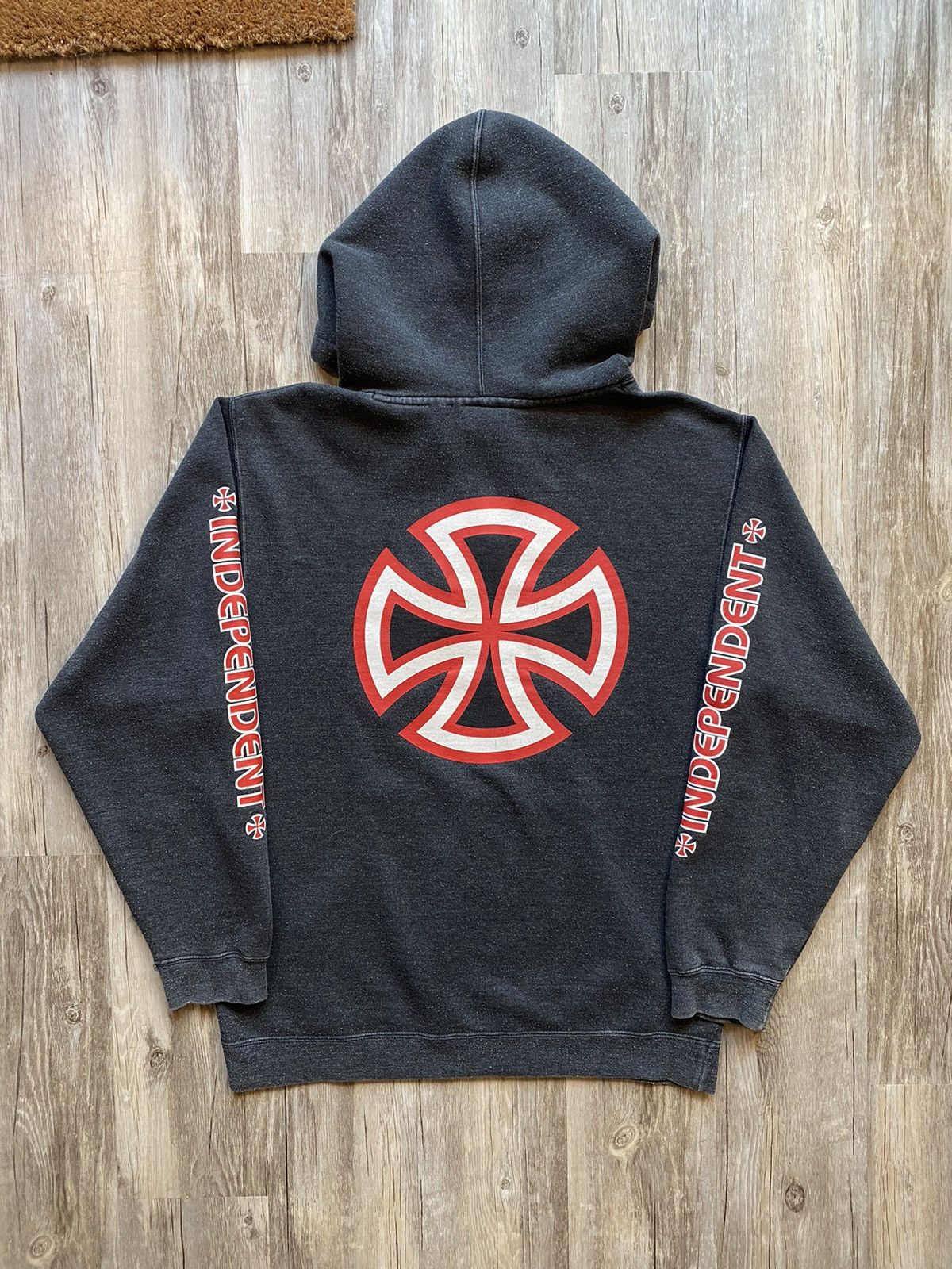 Independent Truck Co. Streetwear Vintage Vintage Y2K Independent Truck Co Cross Logo Hoodie Grailed