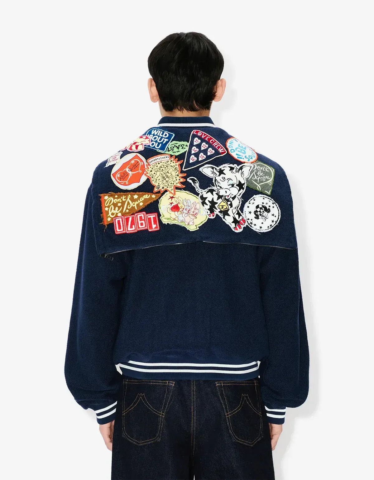 Kenzo Kenzo Badges Blue Embroidered Afterhood Blouson Size US M / EU 48-50 / 2 - 5 Thumbnail