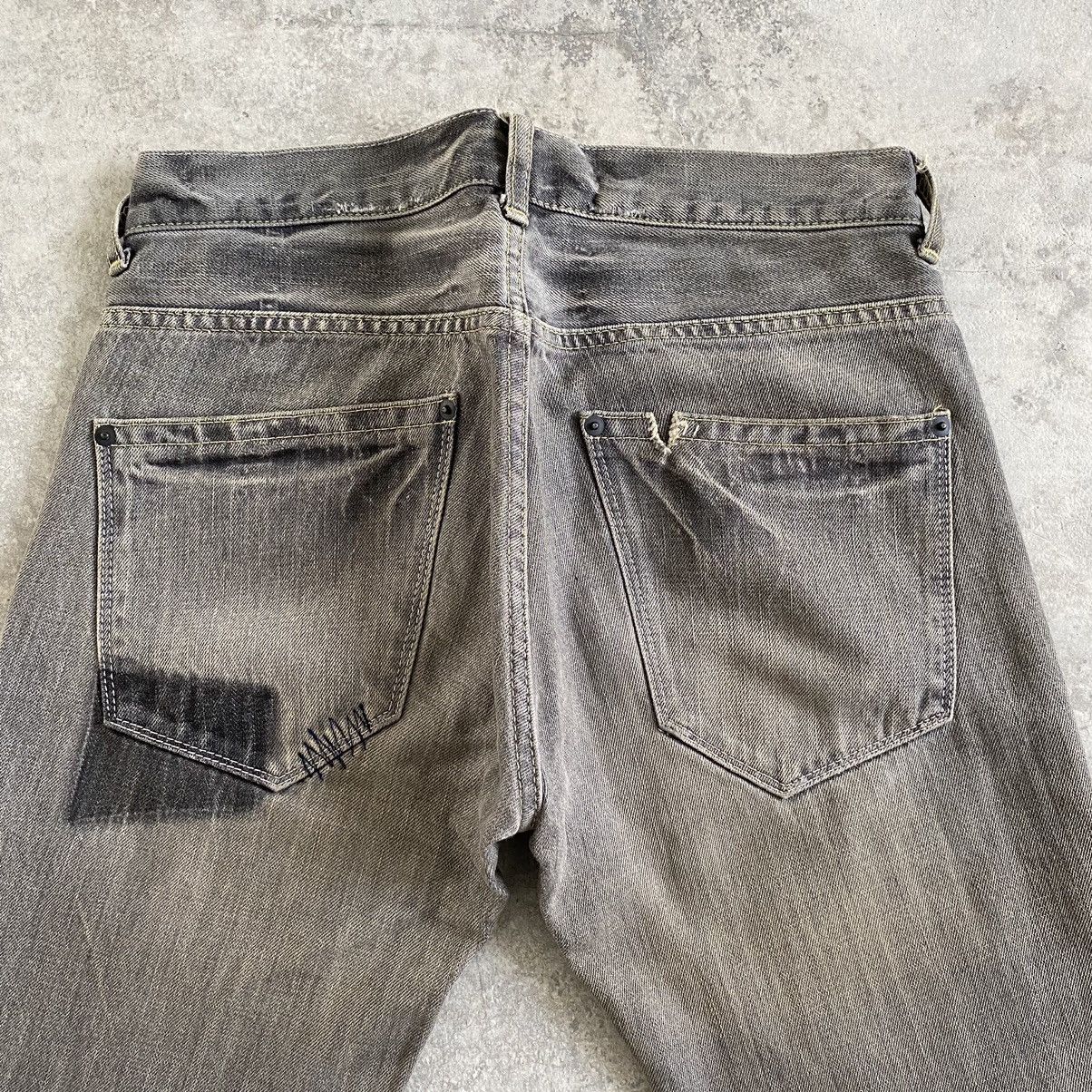 Japanese Brand Vintage Vibgyor Ash Grey Reworked Repaired Jeans Size US 28 / EU 44 - 16 Thumbnail