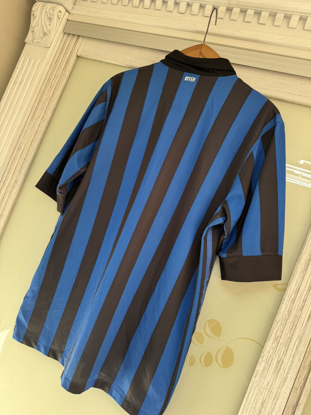 Nike Inter Milan 2011-2012 Home Soccer Jersey Football Kit Shirt Size US L / EU 52-54 / 3 - 9 Thumbnail