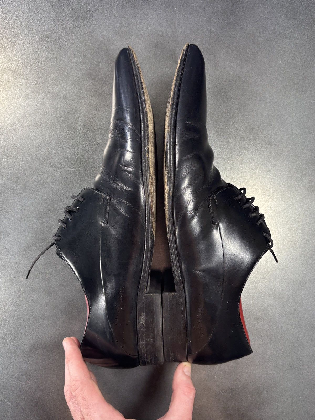 Dolce & Gabbana Vintage Dolce & Gabbana Patent Leather Pointed Toe Long 90s Size US 9.5 / EU 42-43 - 16 Thumbnail