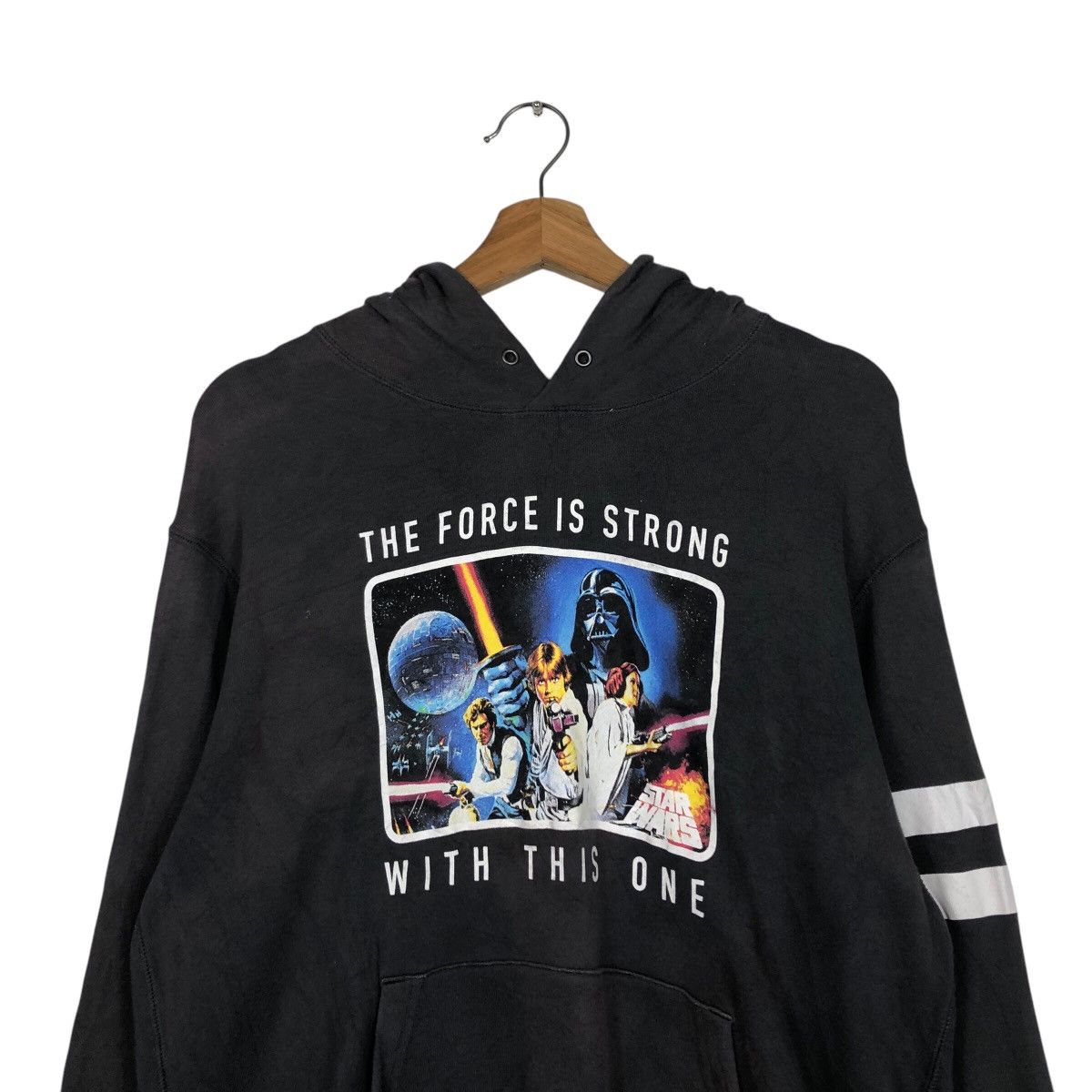 Japanese Brand × Vintage 📌Vintage Hoodie Sweatshirt Star Wars Big Logo Size US L / EU 52-54 / 3 - 14 Thumbnail