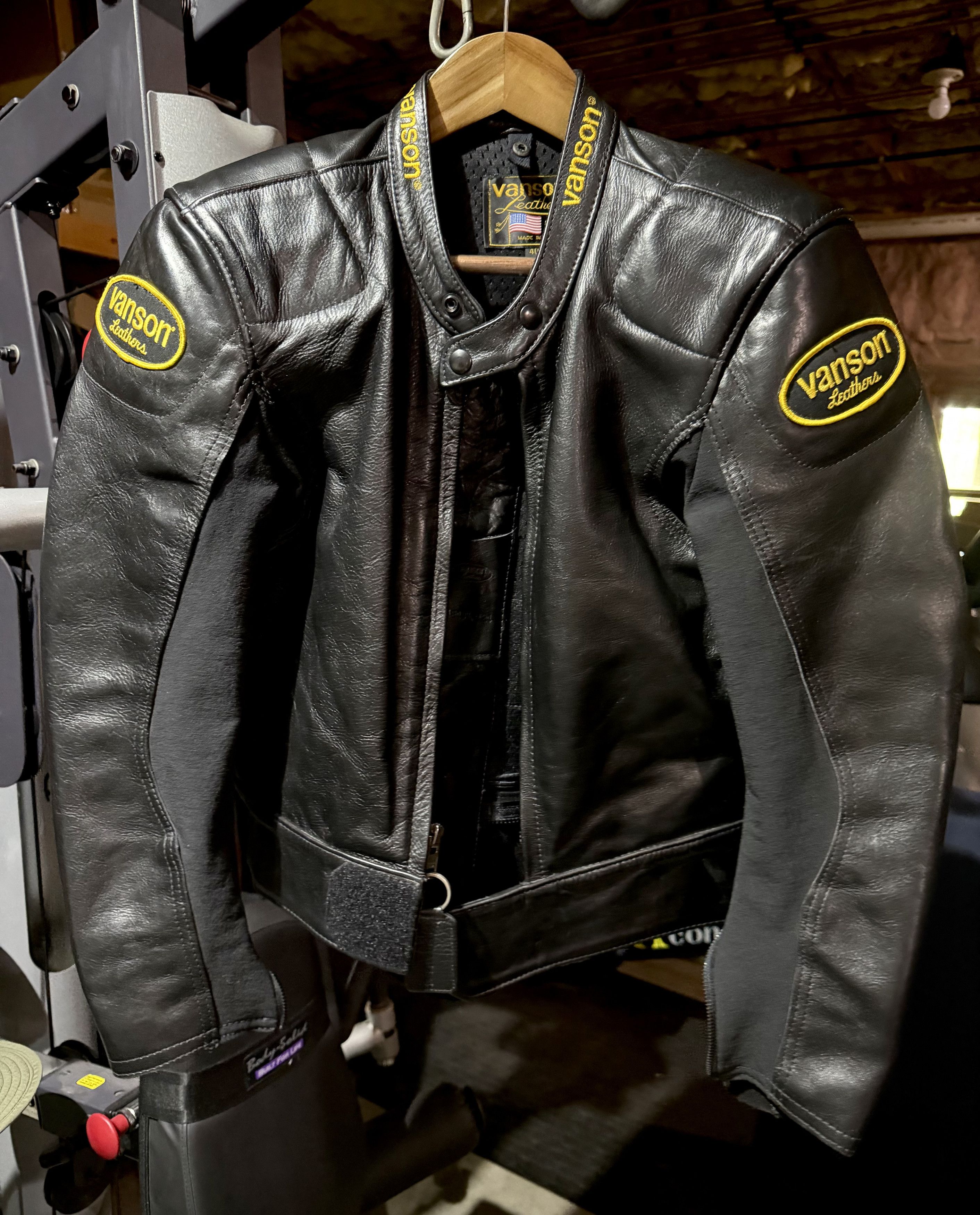 ジャケット・アウター vanson marauder leather Jacket 44 Vanson Leathers Vintage Vanson Leathers Marauder Jacket Size 42
