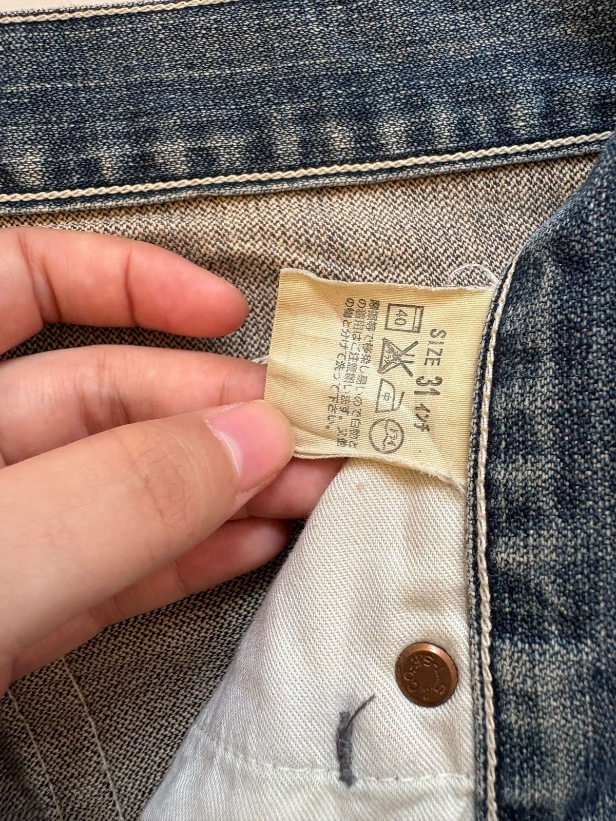 Levi's Vintage 90s Levis 503 Rusty Mud Wash Rip Loose Baggy Jeans Size US 29 - 10 Thumbnail