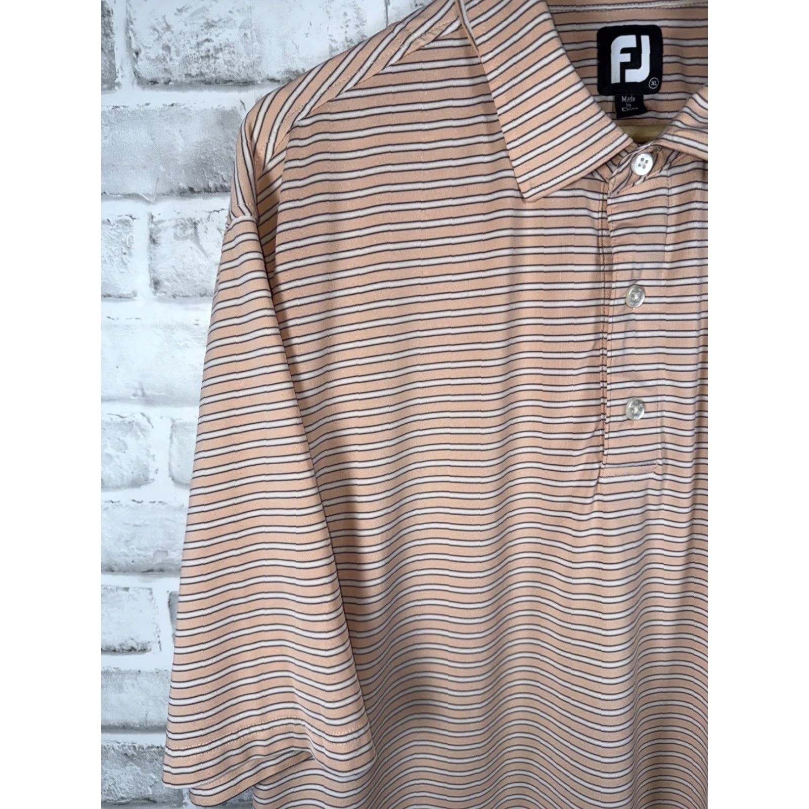 Footjoy FootJoy Polo Shirt Mens XL Striped Golf Performance Size US XL / EU 56 / 4 - 5 Thumbnail