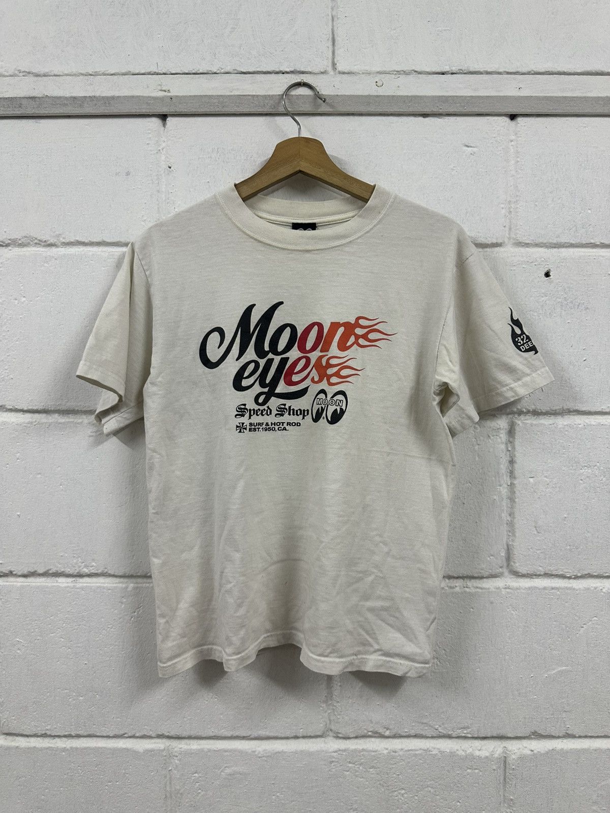 Vintage Vintage 90’s Mooneyes Speed Shop T-Shirt Size US S / EU 44-46 / 1 - 2 Thumbnail