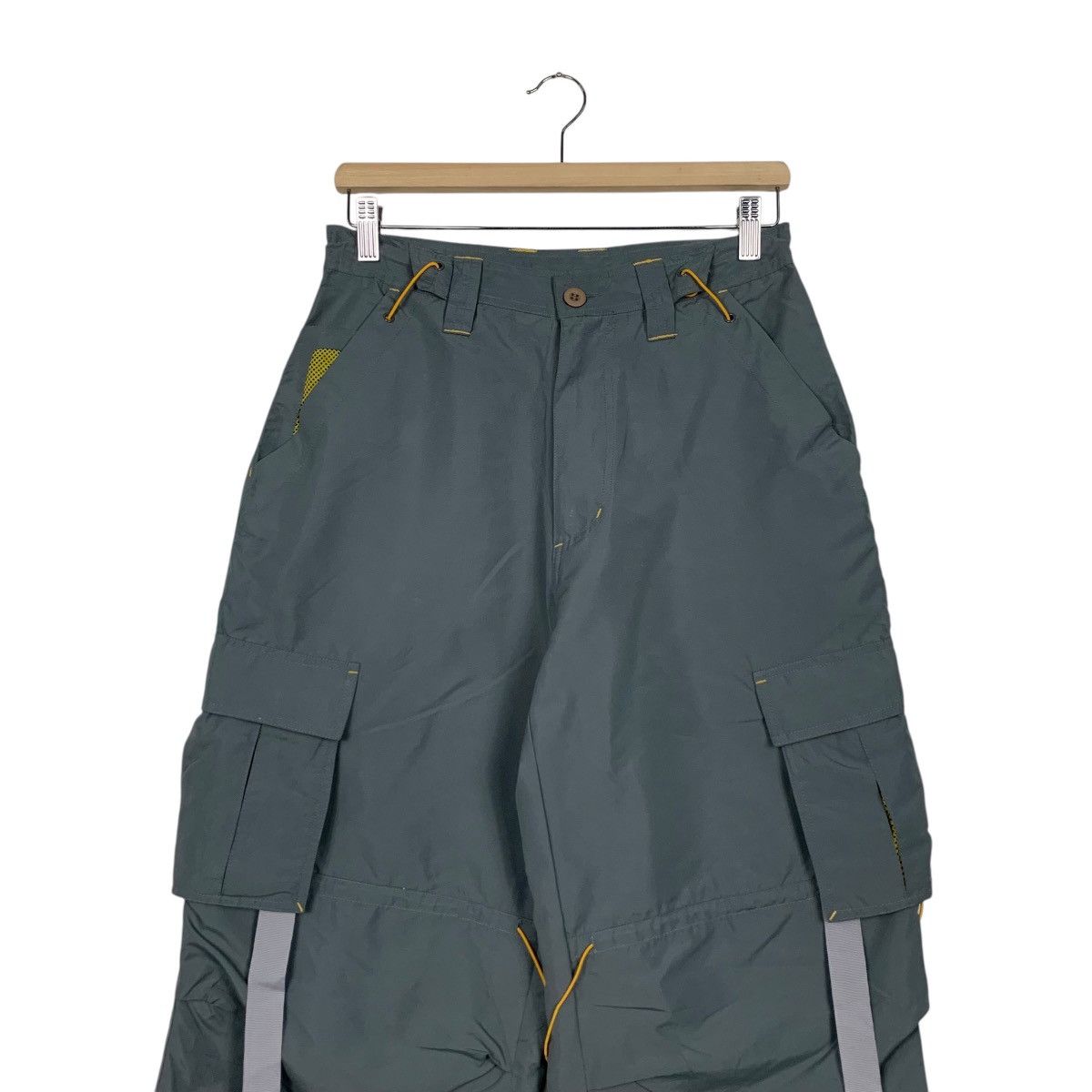 Japanese Brand NON HOOLIGAN Bondage Multipocket Poly Cargo Pant #2817-C127 Size US 28 / EU 44 - 5 Thumbnail