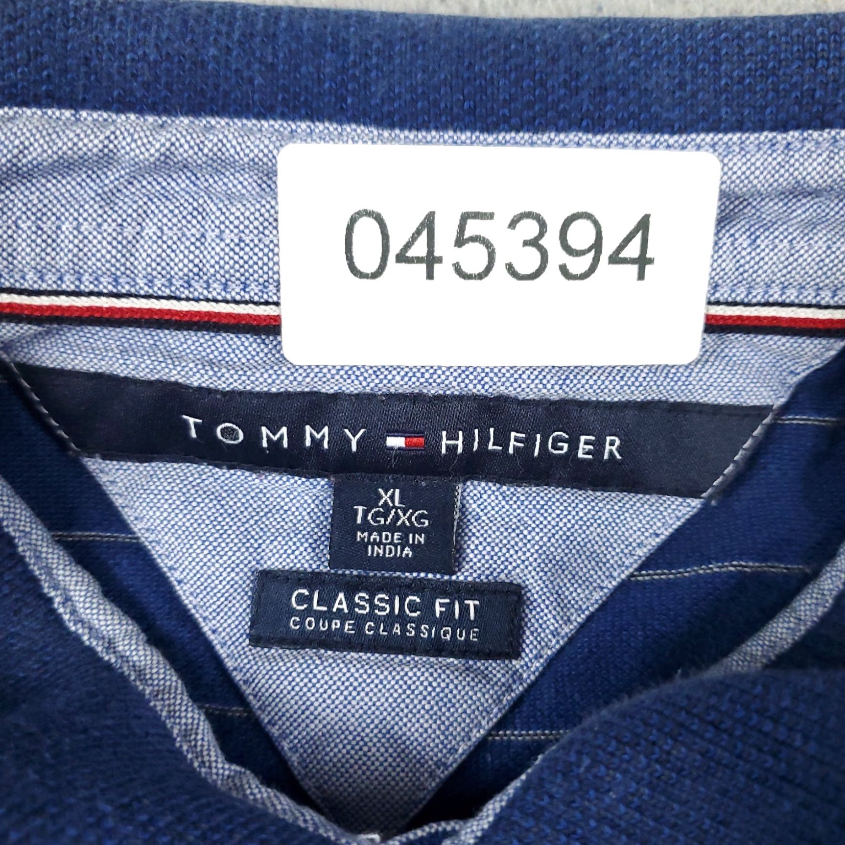 Tommy Hilfiger Tommy Hilfiger Polo Shirt Mens XL Blue Striped Casual Short Sleeve Preppy Classic Size US XL / EU 56 / 4 - 7 Thumbnail