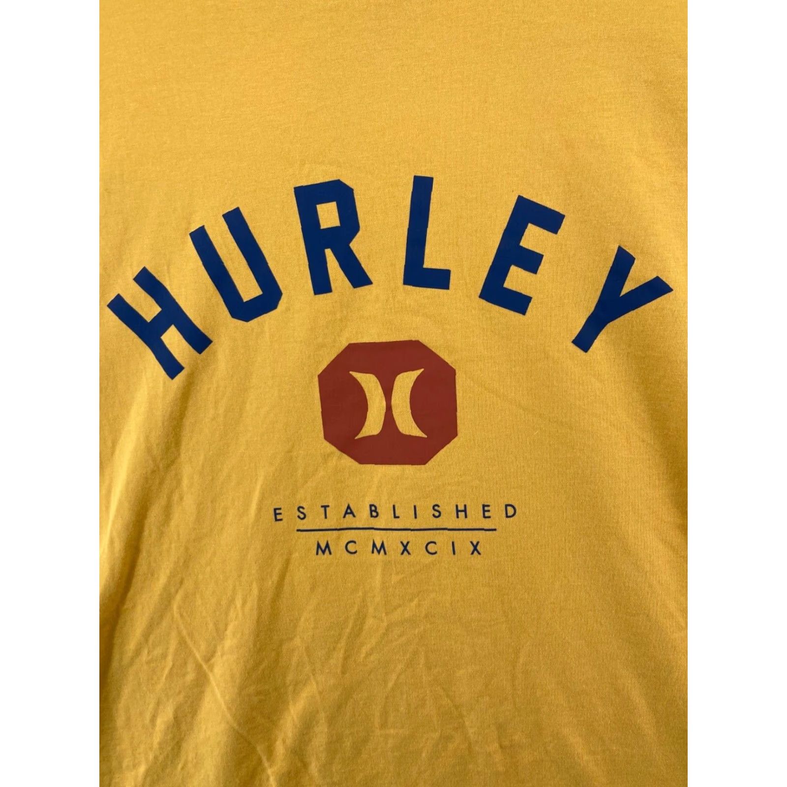 Hurley Hurley Men's TShirt 2XL Yellow Logo Shirt Adult 2XL Yellow Hurley Logo Beach Colorful 90s Mens Size US XXL / EU 58 / 5 - 2 Thumbnail
