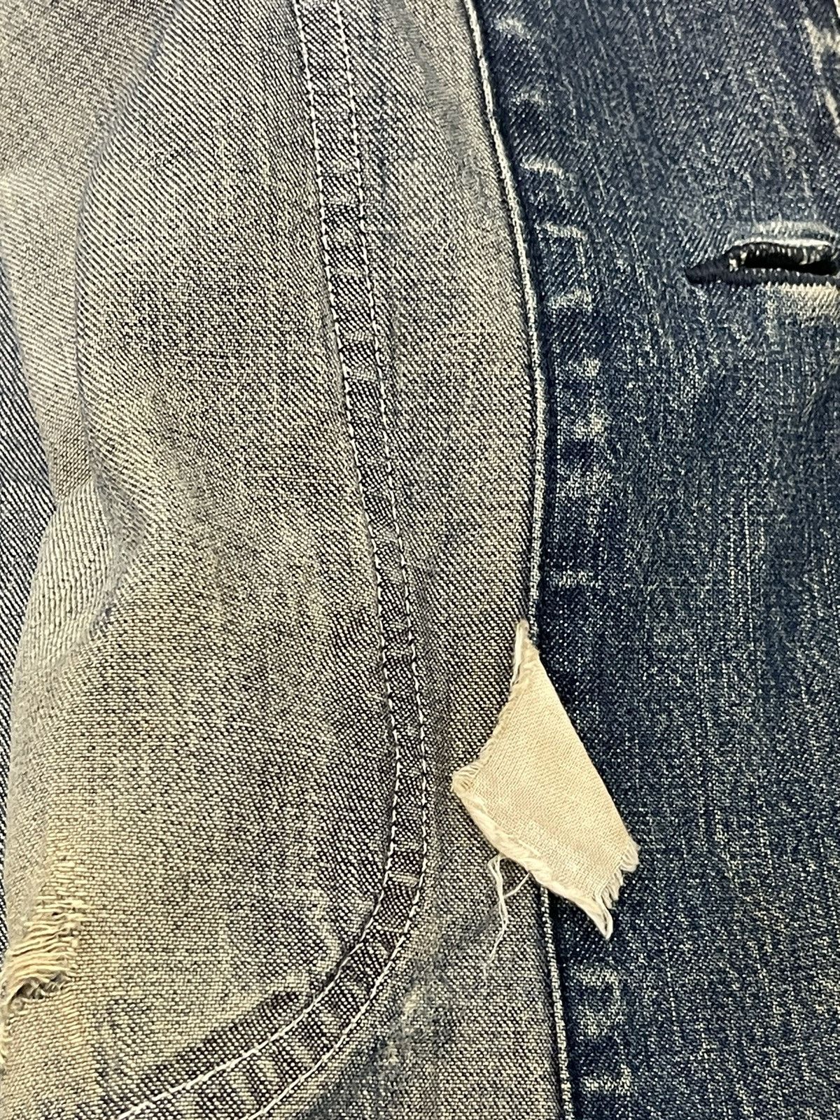 Sugar Cane Damaged Faded Sugar Canes Chore Jacket Distress Denim 5🟩8 Size US L / EU 52-54 / 3 - 24 Thumbnail