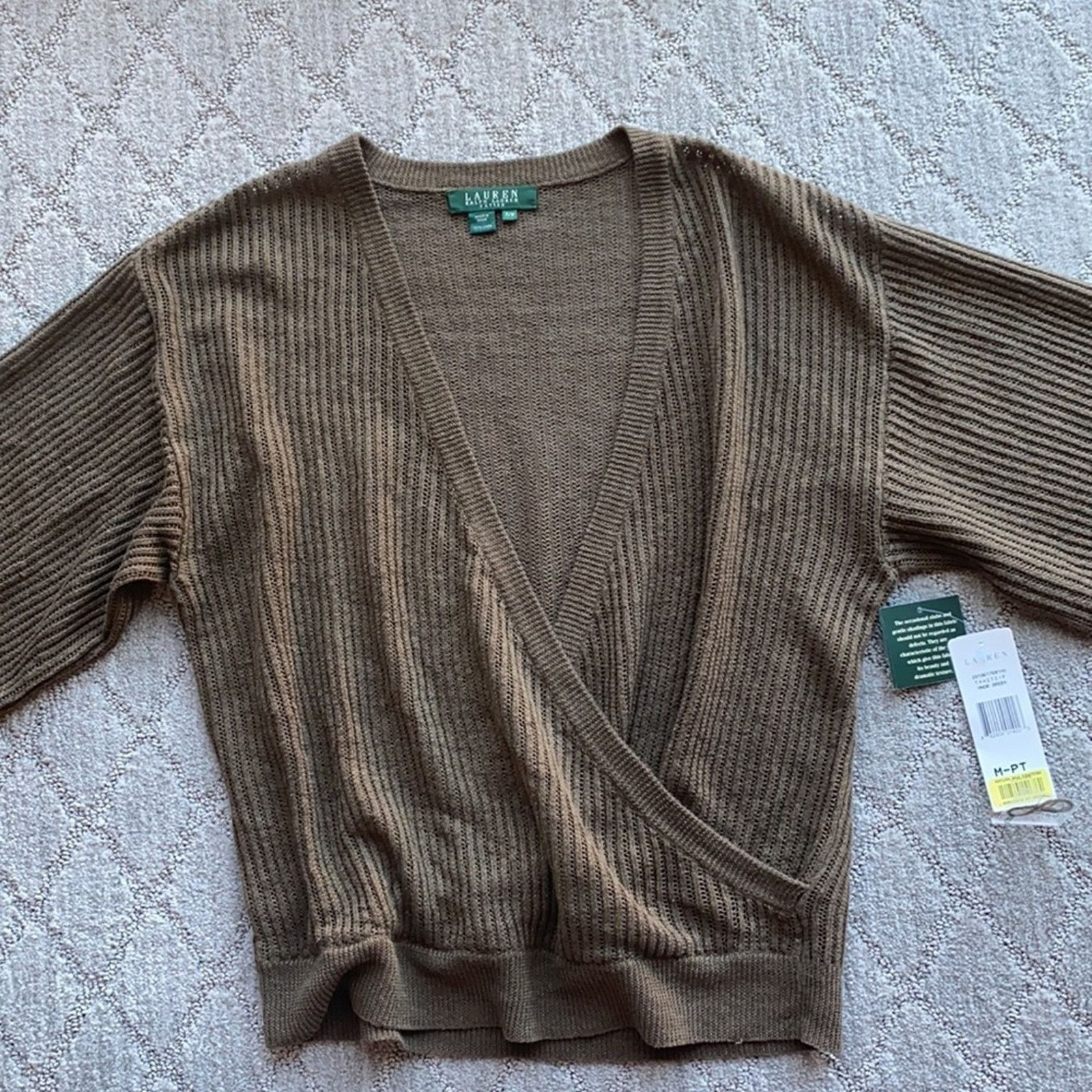 Lauren Ralph Lauren Ralph Lauren Tahiti MNDR Breen faux wrap top green size MP Size M / US 6-8 / IT 42-44 - 3 Thumbnail