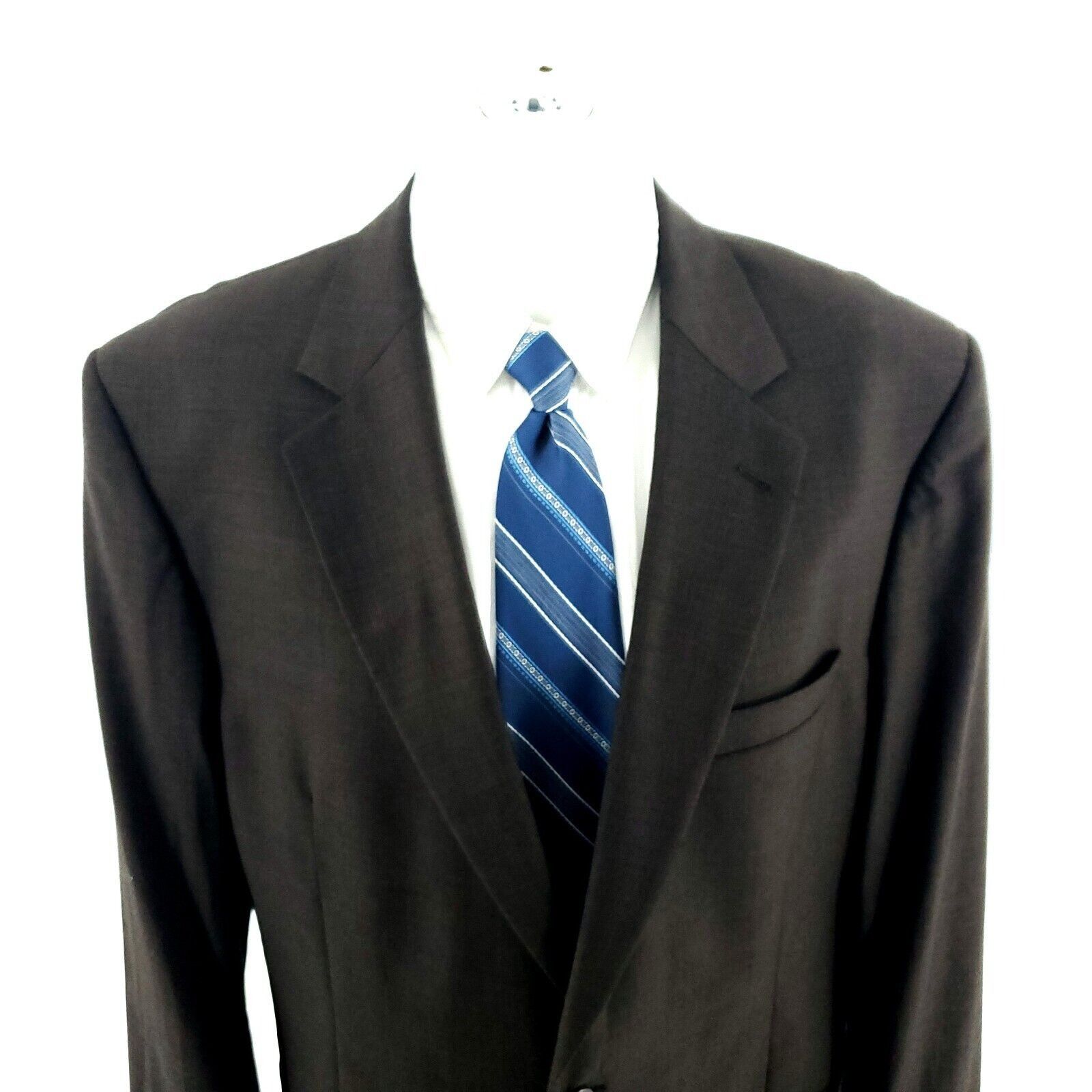 Jos. A. Bank DAMAGED Jos A Bank Signature Wool 2 Button Blazer 42L Brown Size 42L - 1 Thumbnail