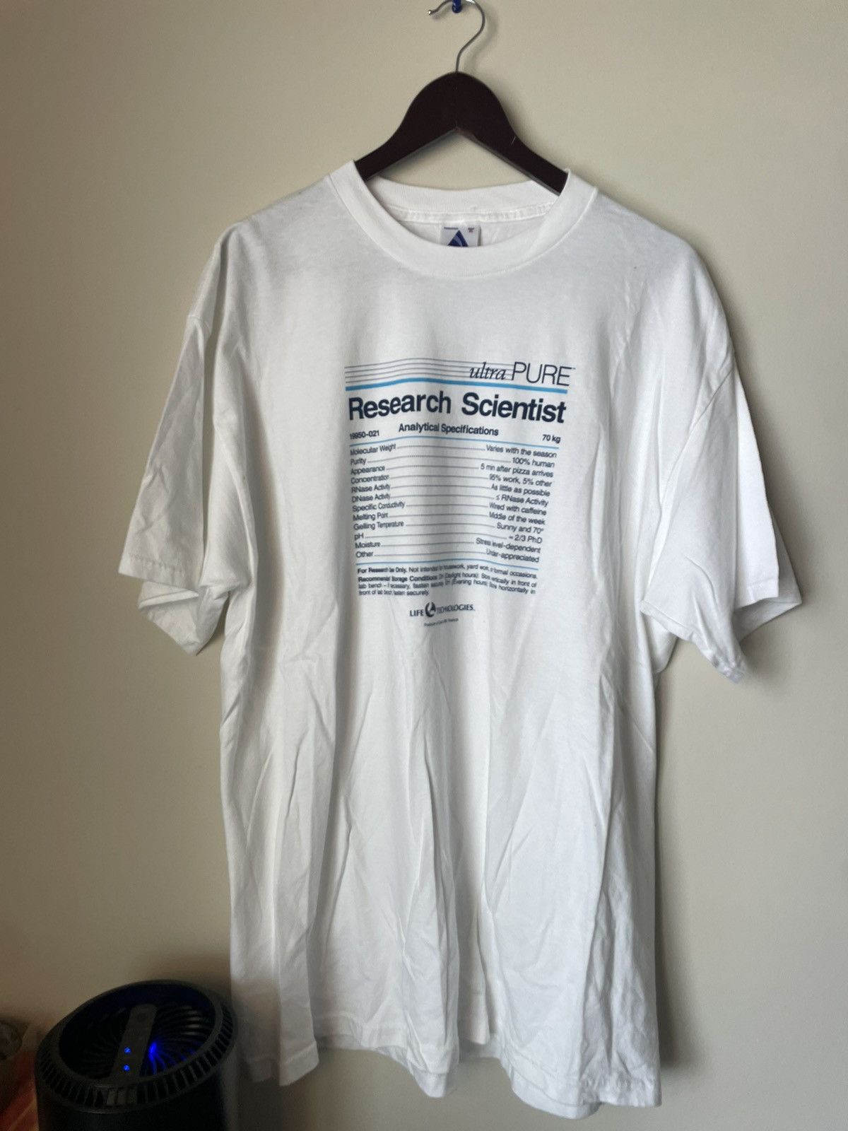 Vintage Vintage 90s reaserch scientest medicine tee Size US XL / EU 56 / 4 - 1 Thumbnail