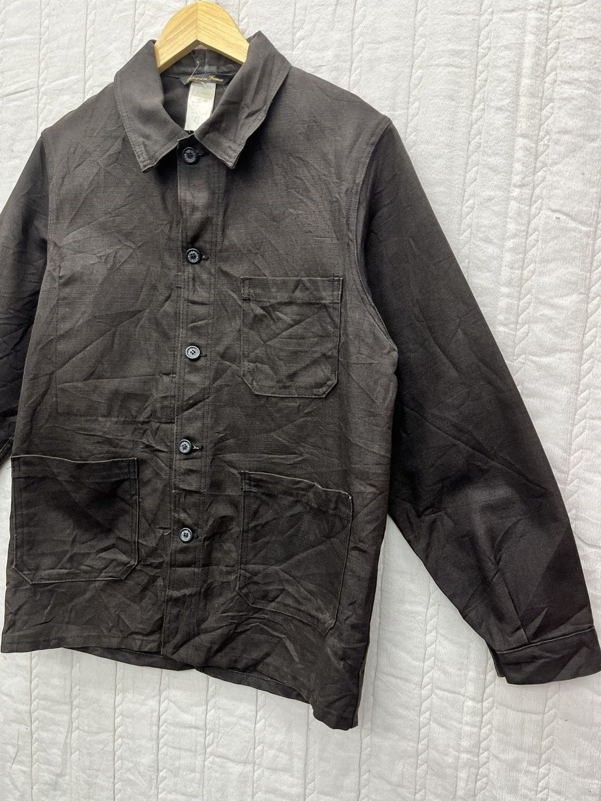 Le Laboureur × Vetra RARE 🔥70s CHORE FRENCH WORKER SANFOREZED MOLESKIN JACKET Size US XS / EU 42 / 0 - 3 Thumbnail