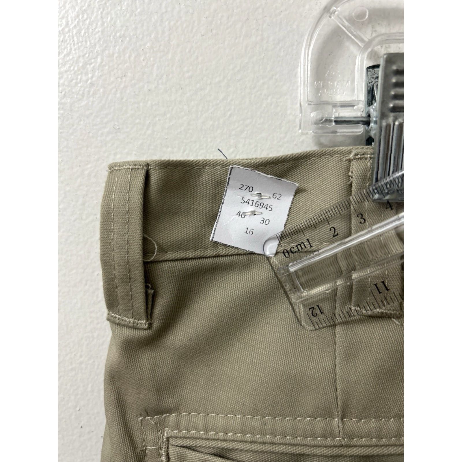 Vintage Cintas Cargo Pants Mens Size 40x30 Tan Khaki Straight Leg Vintage No Size US 40 / EU 56 - 6 Thumbnail