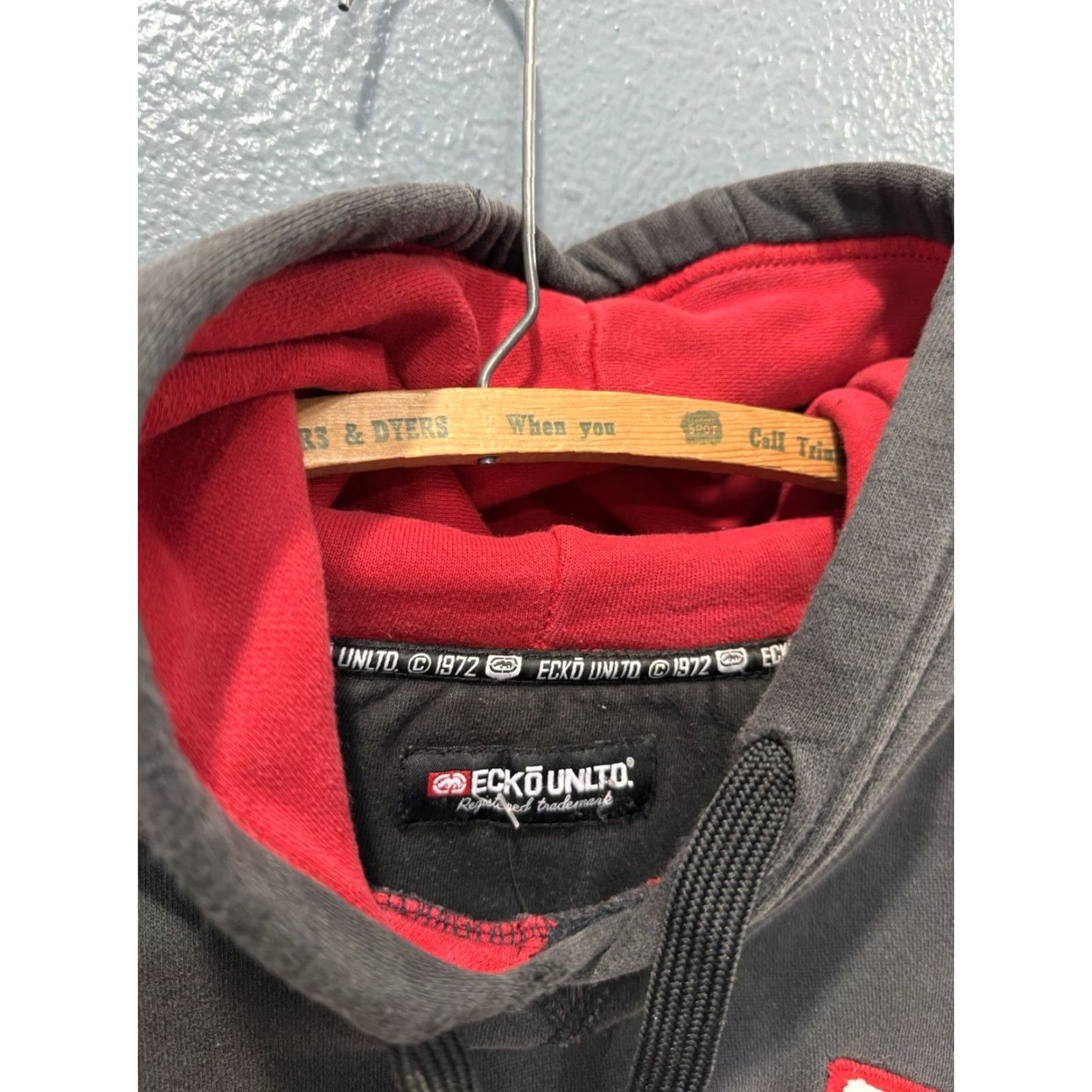 Vintage VINTAGE Ecko Unlimited Hoodie Men XL Black Pullover 29in 27in Size US XL / EU 56 / 4 - 2 Thumbnail