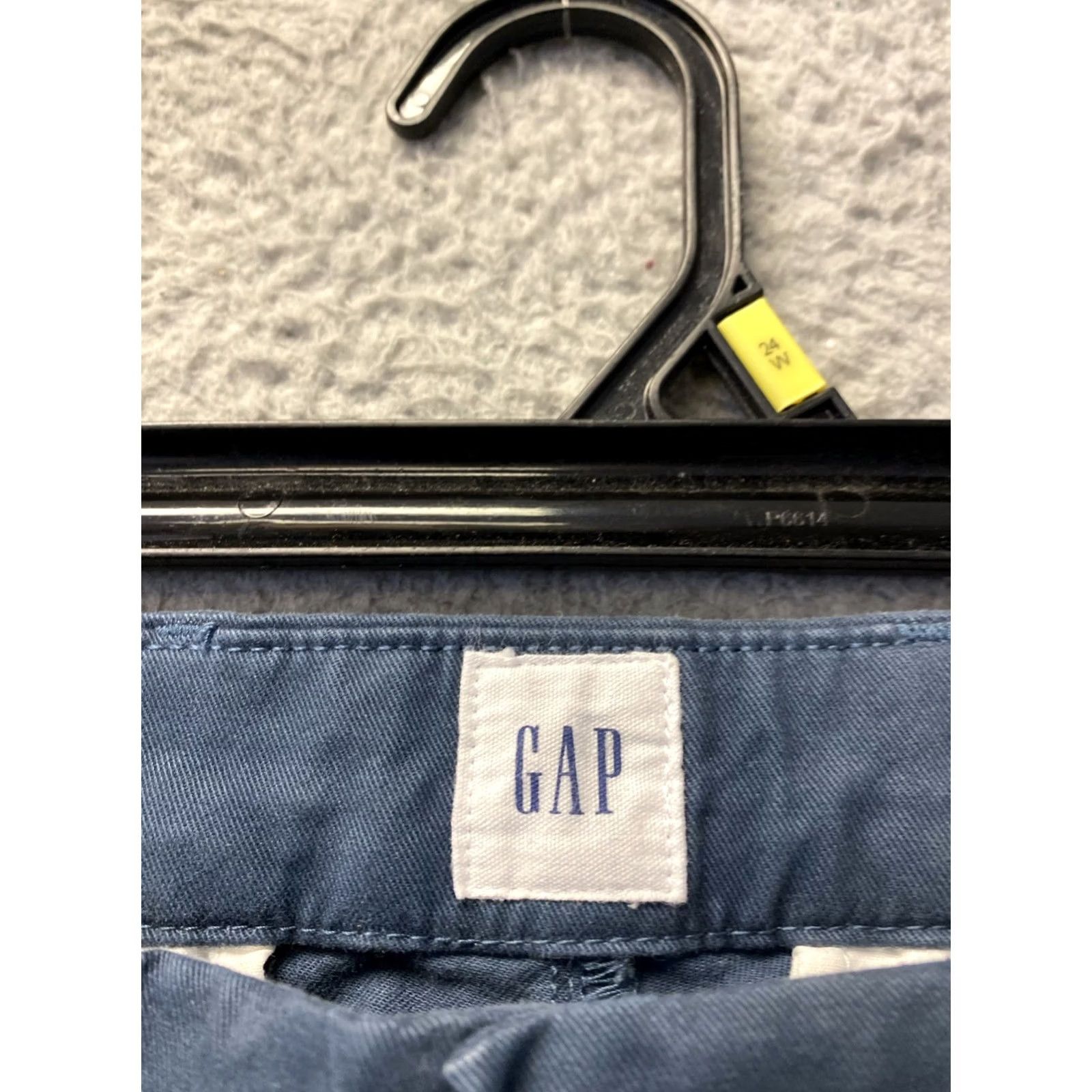 Gap Gap Khakis Chino Pants Men 32x3 Slim Navy Cotton Twill Stretch Flat Front Casual Slaj? Size US 32 / EU 48 - 3 Thumbnail