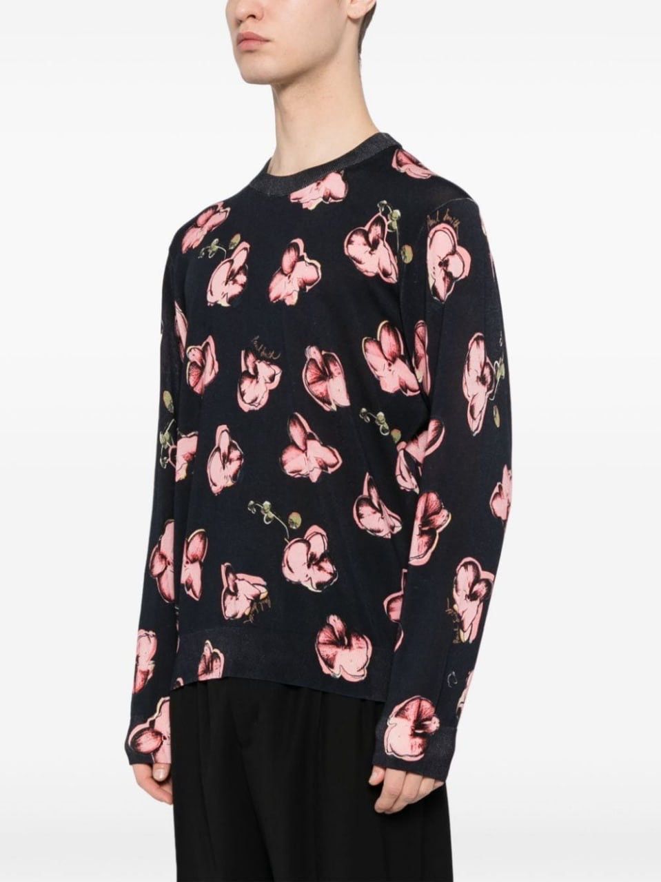 Paul Smith Paul Smith Orchid Logo Cotton Jumper Crew Neck Sweatshirt Size US S / EU 44-46 / 1 - 3 Thumbnail
