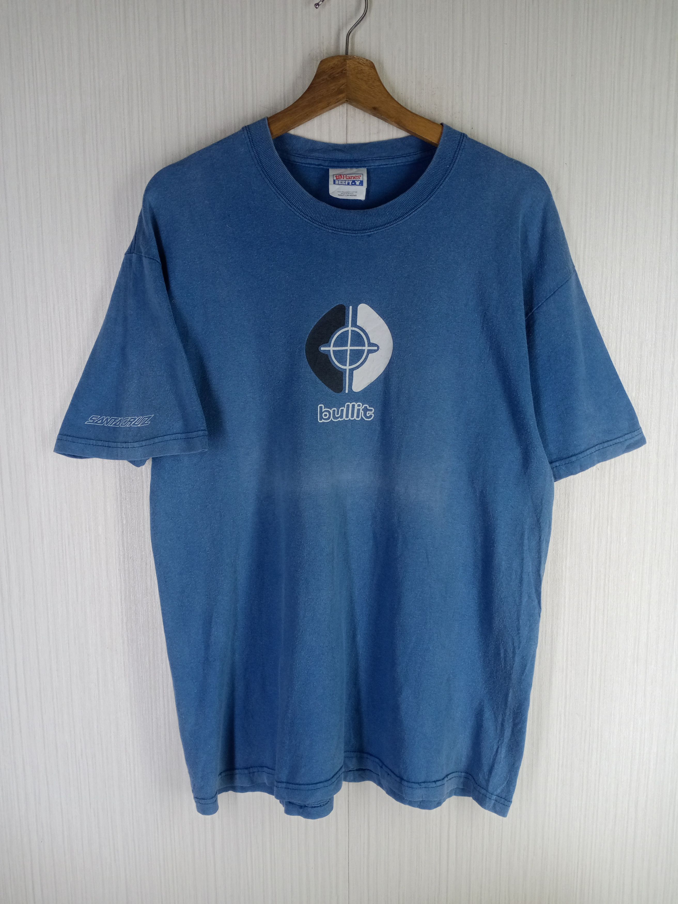 Santa Cruz Skateboards Rare Vintage Santa Cruz Bullit Big Logo Tshirt Hook Ups Size US L / EU 52-54 / 3 - 1 Thumbnail