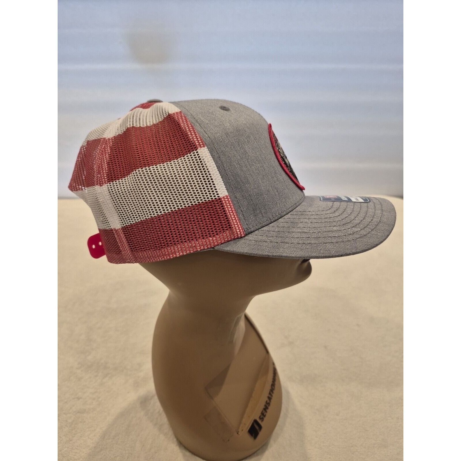 Richardson Premium Skull and USA Flag Richardson Trucker Snapback Mesh Size ONE SIZE - 13 Thumbnail