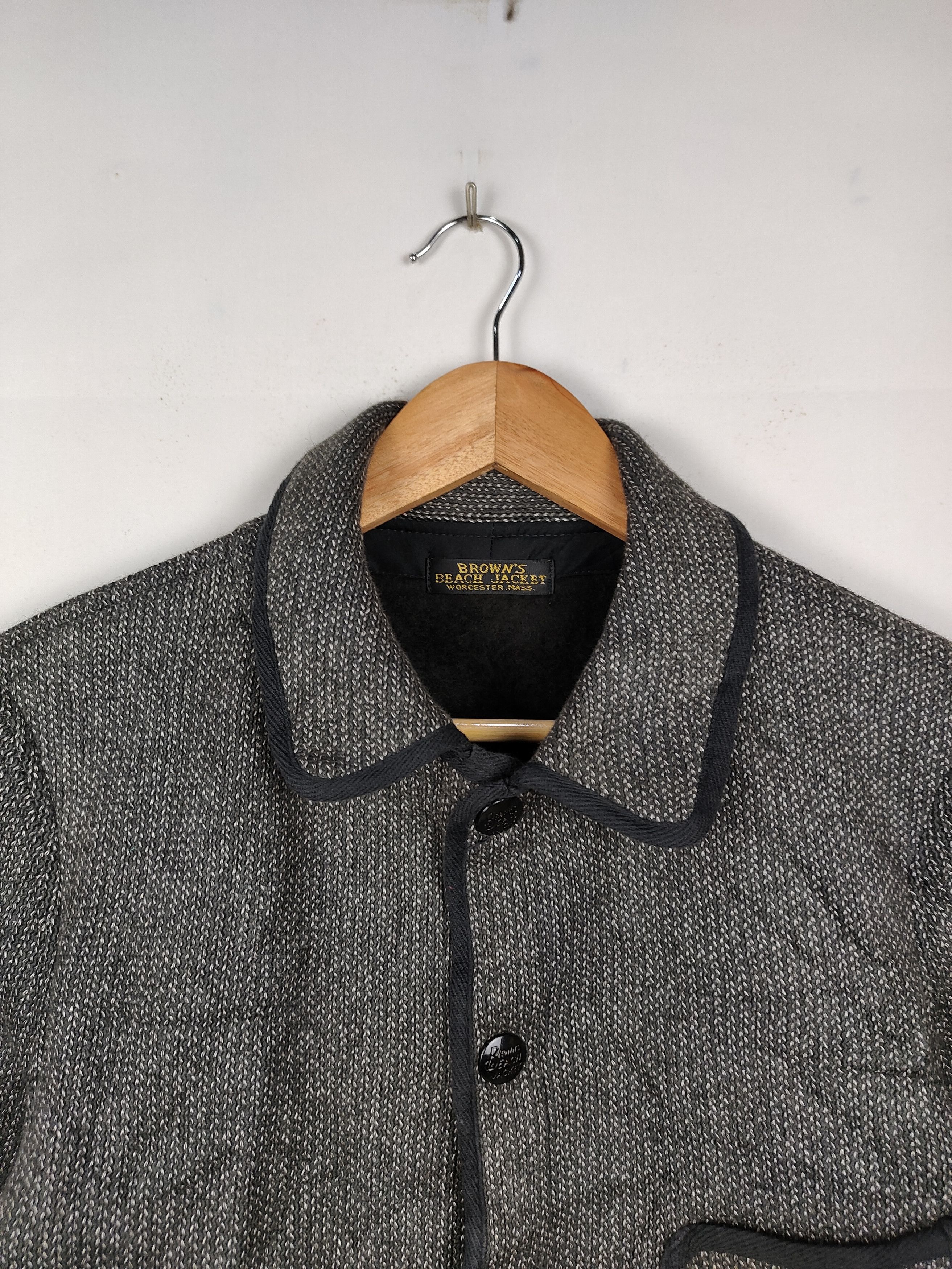 Brown's Beach Jacket × Vintage Vintage Brown’s Beach 3 Pocket Wool Chore Jacket 40-50’s Size US S / EU 44-46 / 1 - 2 Thumbnail