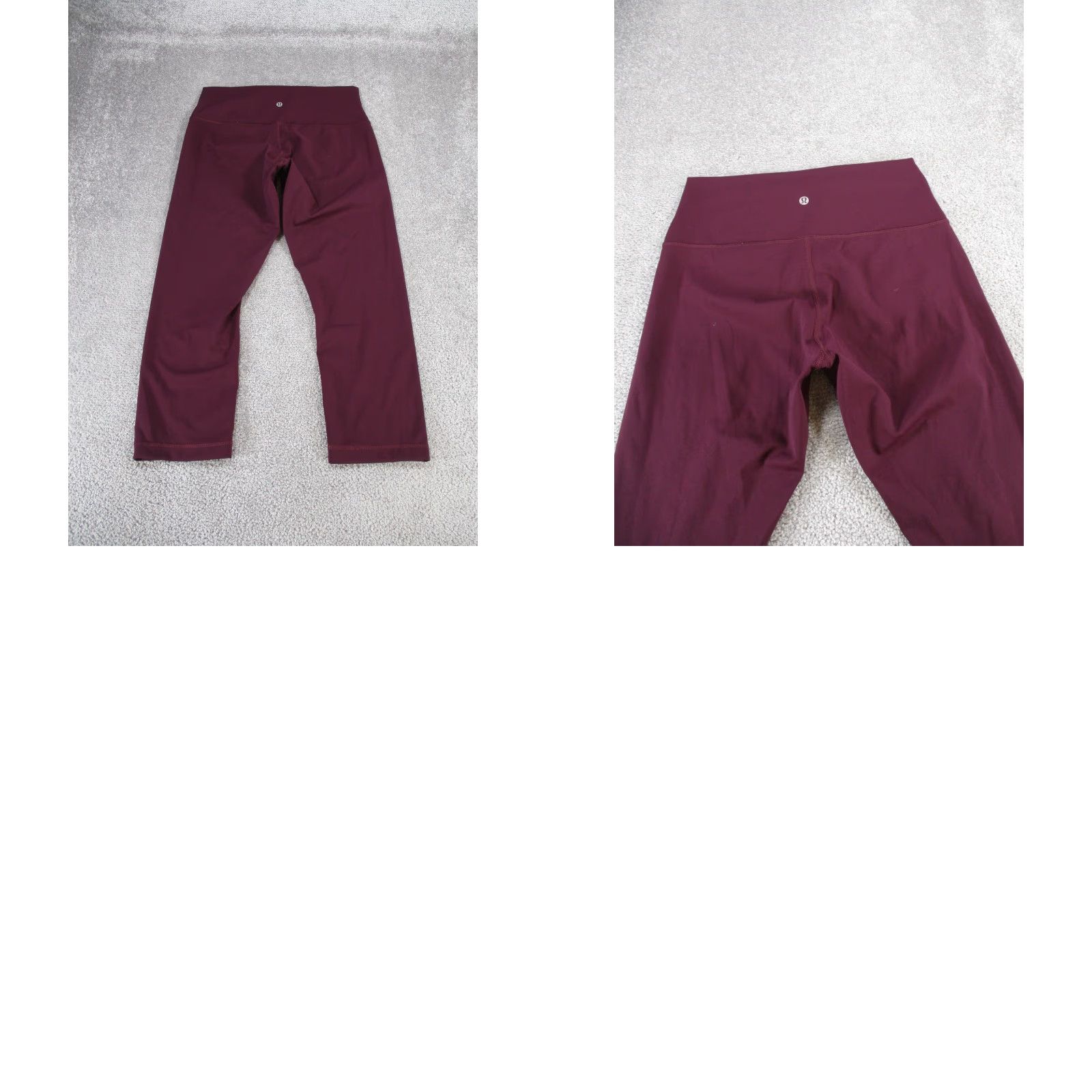 Lululemon Lululemon Leggings Womens 10 Wunder Under Crop HR Burgundy Red Shirt Cropped Athletic Activewear Women 10 Red 90s? Size 32" / US 10 / IT 46 - 8 Thumbnail