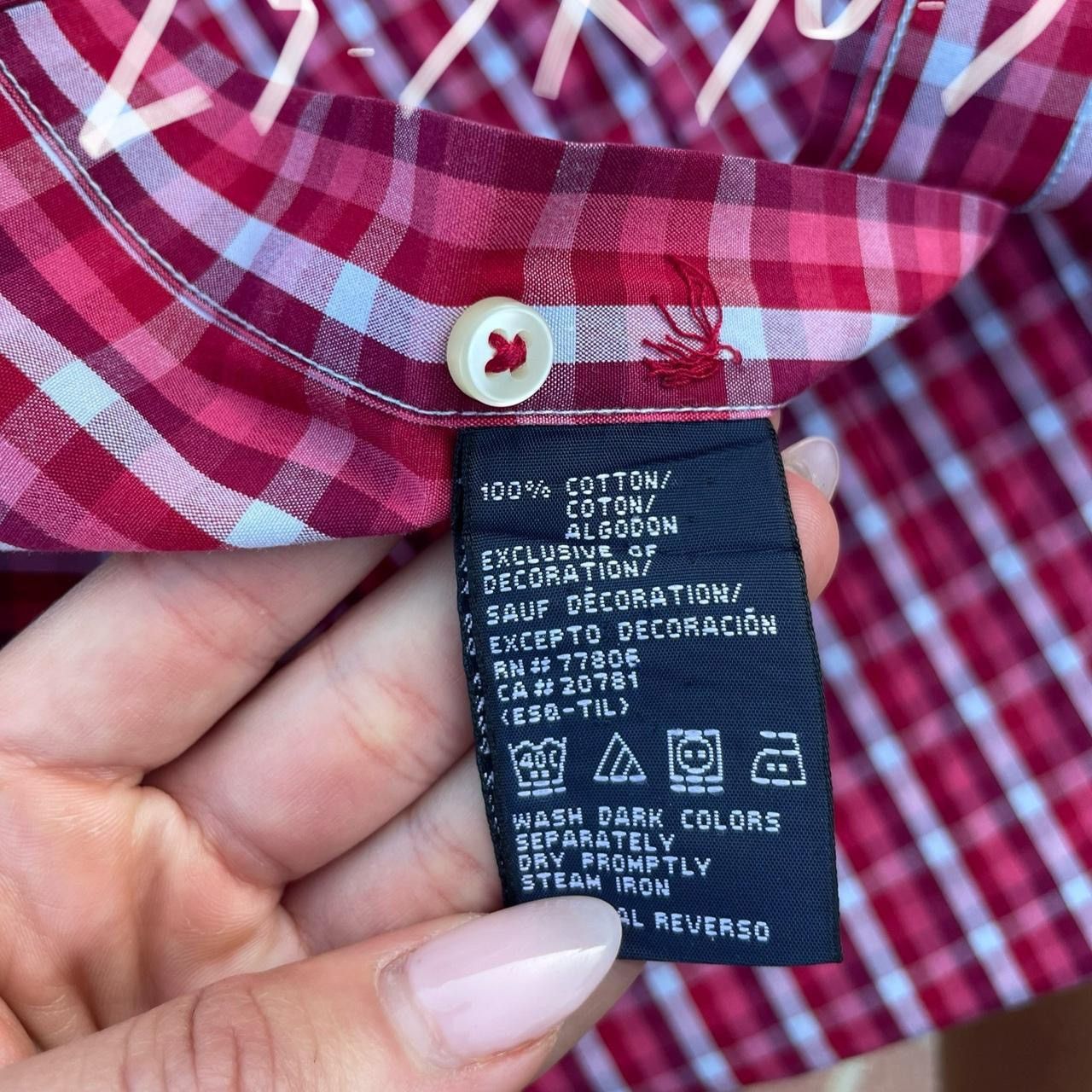 Tommy Hilfiger Tommy Hilfiger 80s style Red plaid button down shirt sz M Size US M / EU 48-50 / 2 - 6 Thumbnail