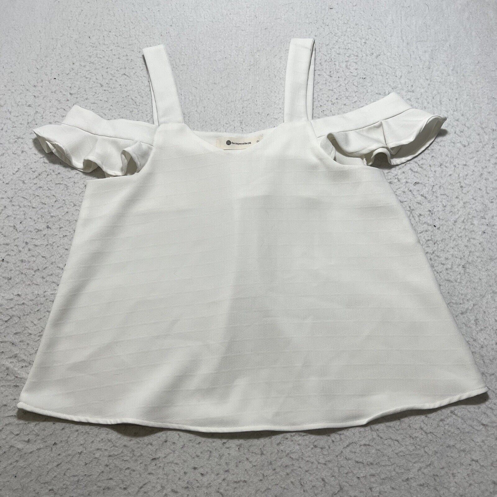 Other Impeccable Pig Small Off The Shoulder Lightweight White Top Size S / US 4 / IT 40 - 1 Thumbnail