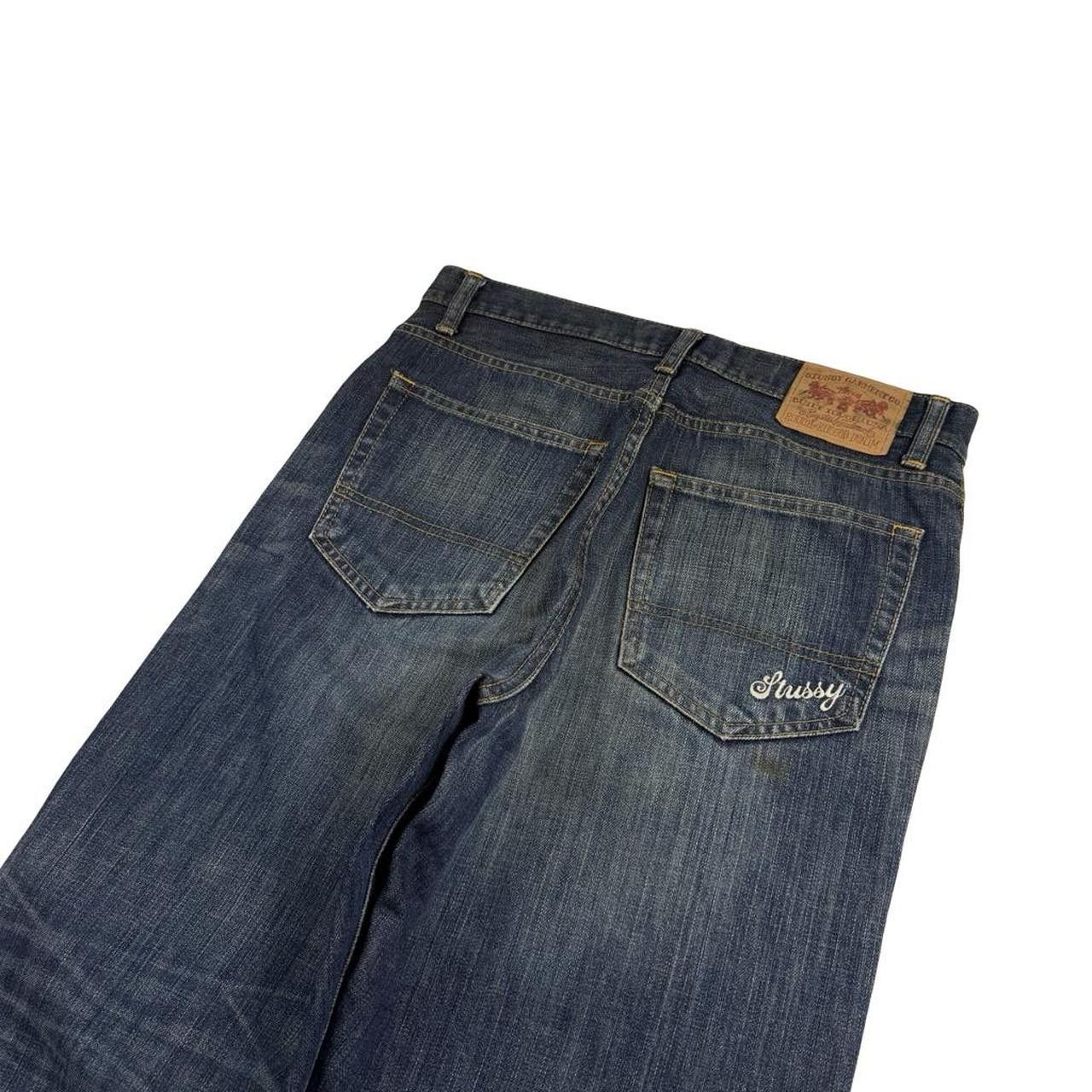 Stussy Vintage 2000s Stussy Embroidered Logo Jeans - Waist: 30” Size US 30 / EU 46 - 3 Thumbnail