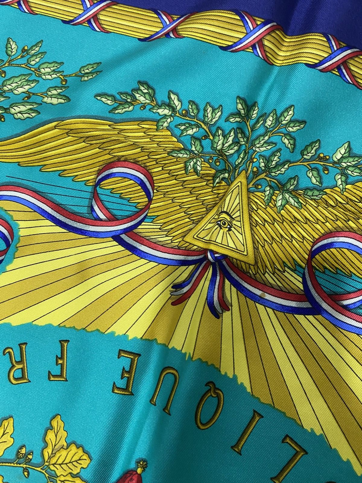 Hermes Vintage Hermes Scarf Masonic Symbols Silk Scarf Size ONE SIZE - 12 Thumbnail