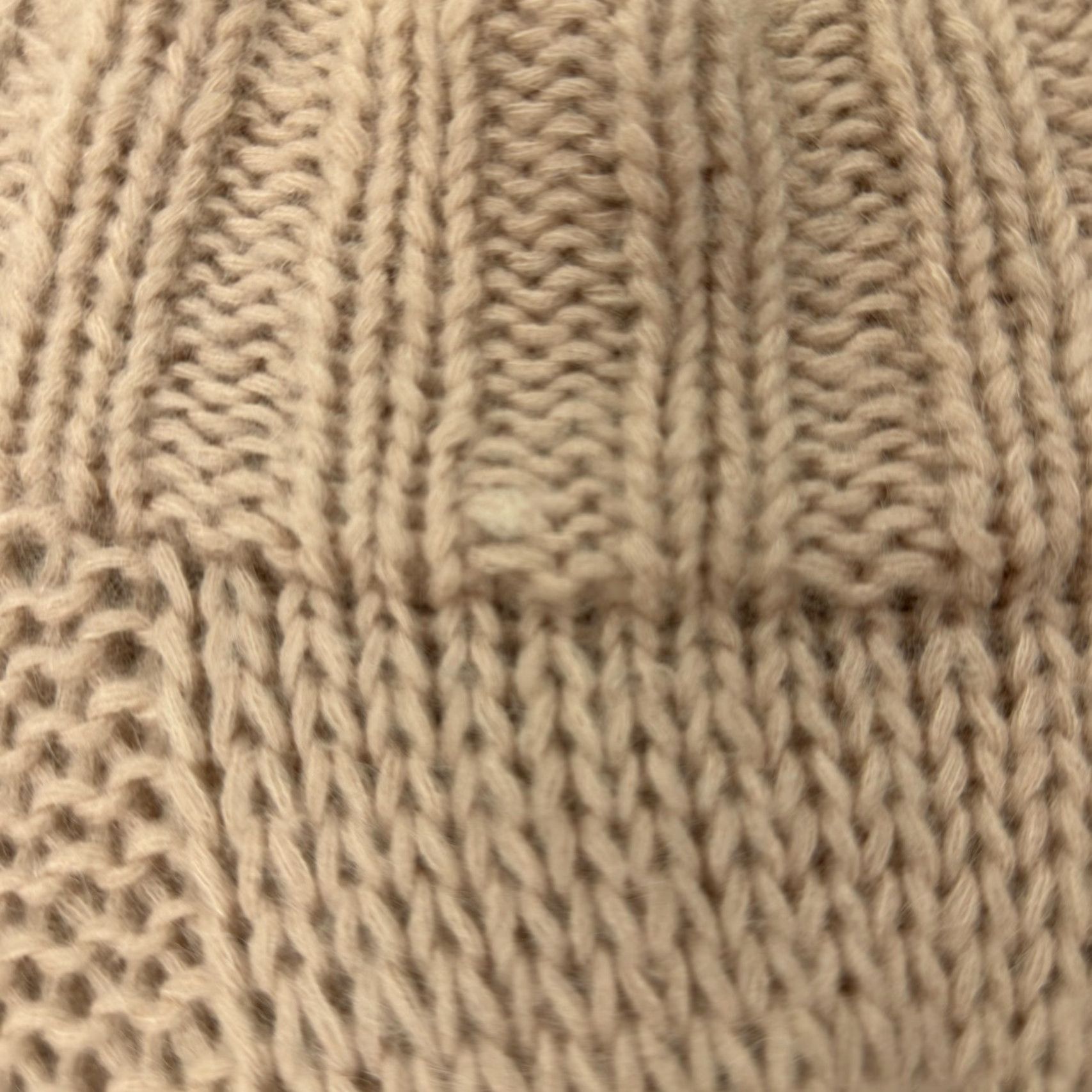 Vintage Moda International Sweater Women Small Beige Mohair Blend Cable Knit Turtleneck 3/4 Sleeve Raglan Heavyweight Knit Womens Size S / US 4 / IT 40 - 5 Thumbnail