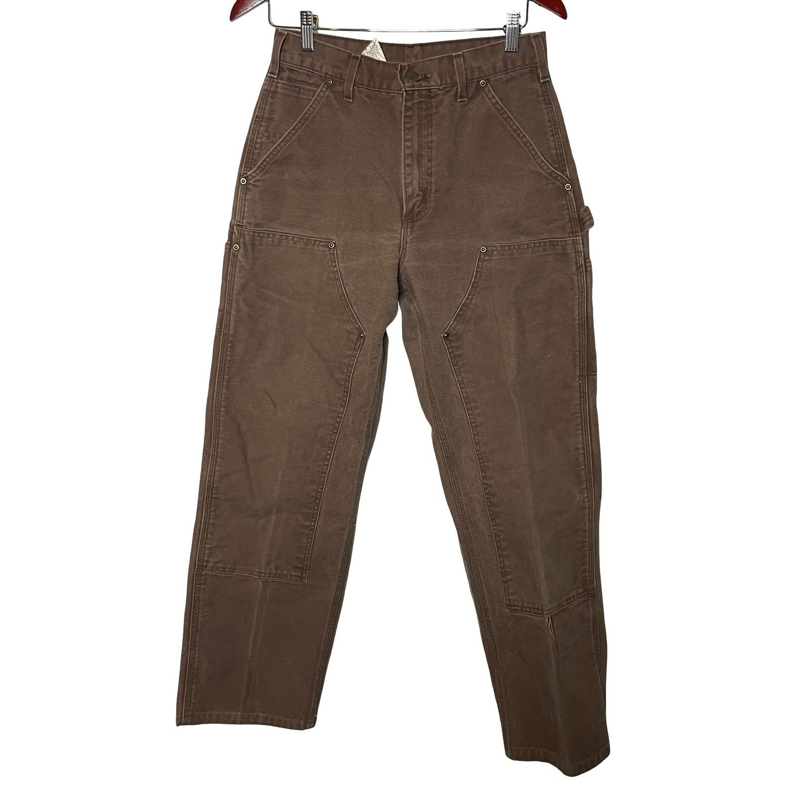 Vintage Carhartt chocolate brown carpenter pants sz 30x32