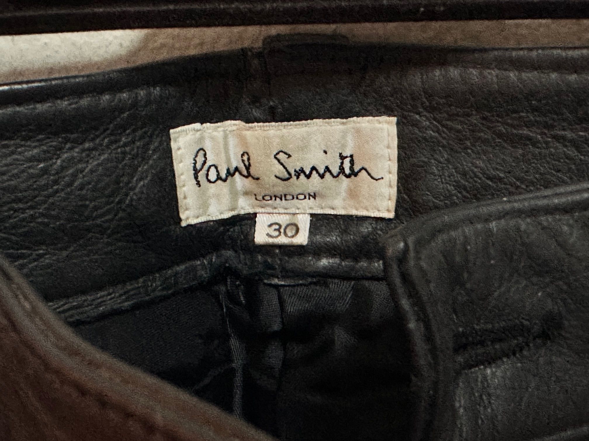 Paul Smith [FINAL PRICE] Paul Smith Black Leather Pants Size US 30 / EU 46 - 3 Thumbnail