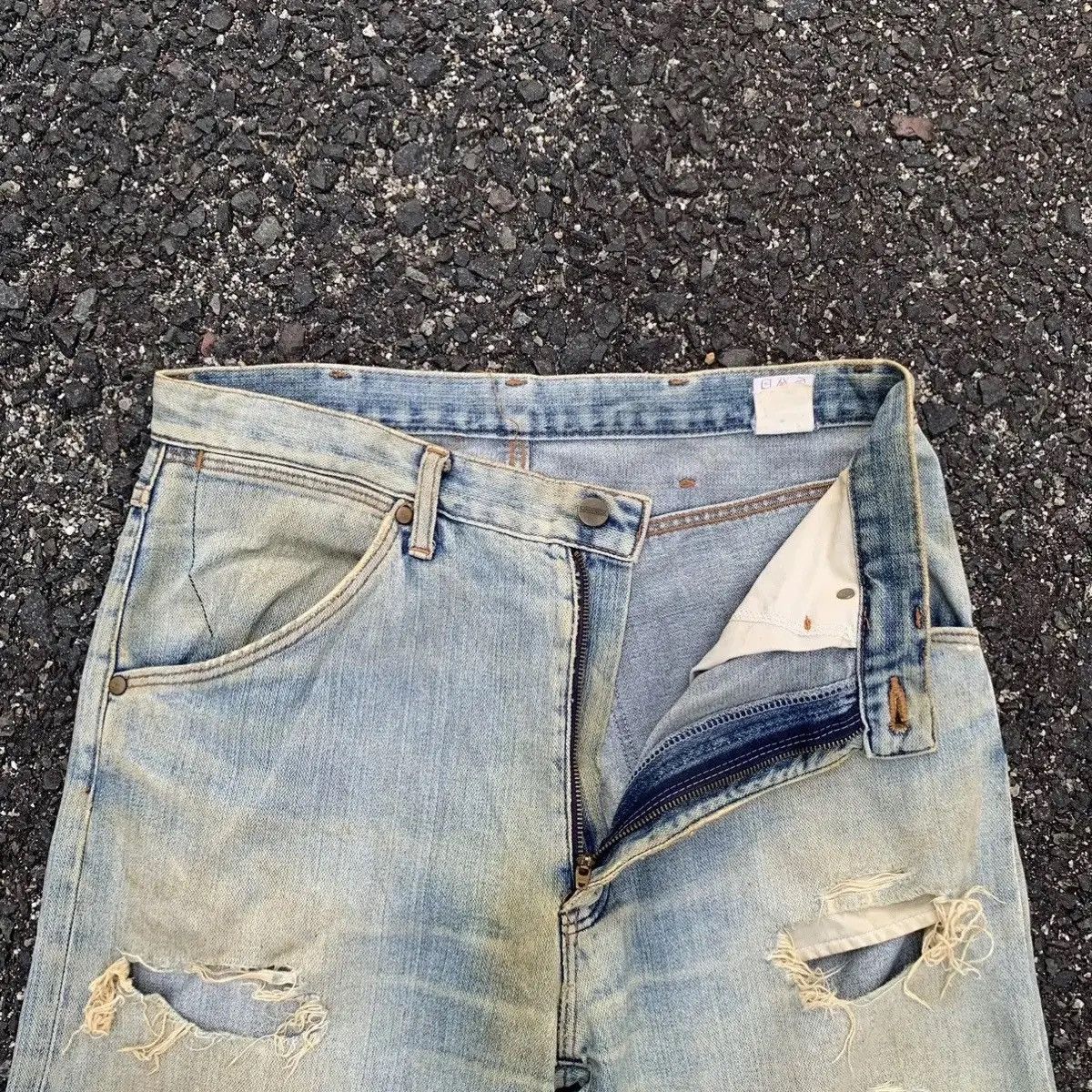 Vintage ‼️ SUPER RIPPED‼️ Vtg Maverick By Blue Bell Jean 31x32 Pants Size US 31 - 6 Thumbnail