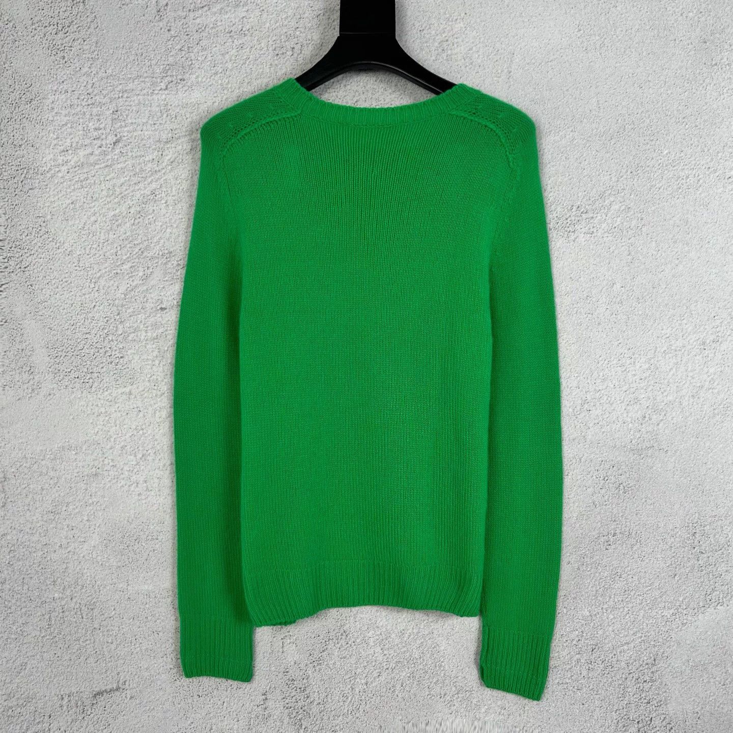 Celine Celine green Triomphe logo knit top L Size L / US 10 / IT 46 - 2 Thumbnail