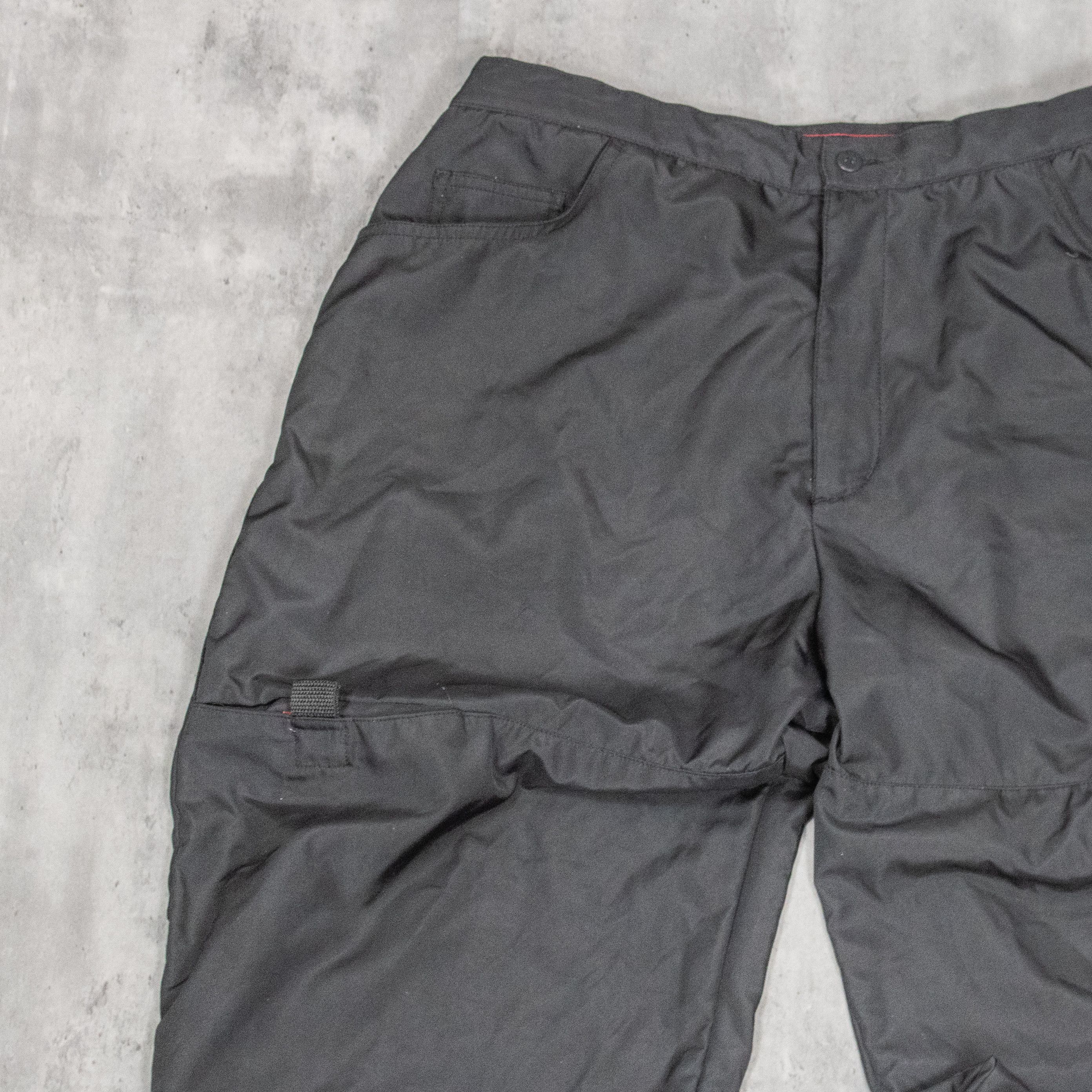 Point Zero Y2K 2000's Baggy Relax Fit Black Polyester Blend Pant's Size US 36 / EU 52 - 6 Thumbnail