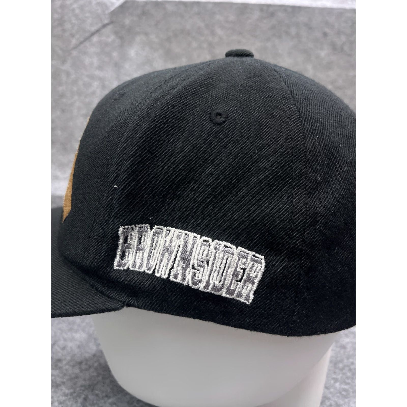 Vintage Yupoong Snapback Hat Black Acrylic Wool One Size Adjustable Hip Hop Skate Mens Size ONE SIZE - 5 Thumbnail