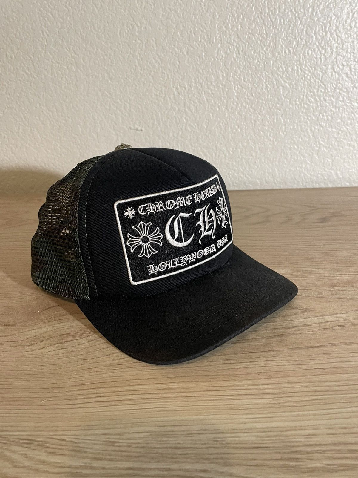 Chrome hearts hollywood CH trucker hat black/camo