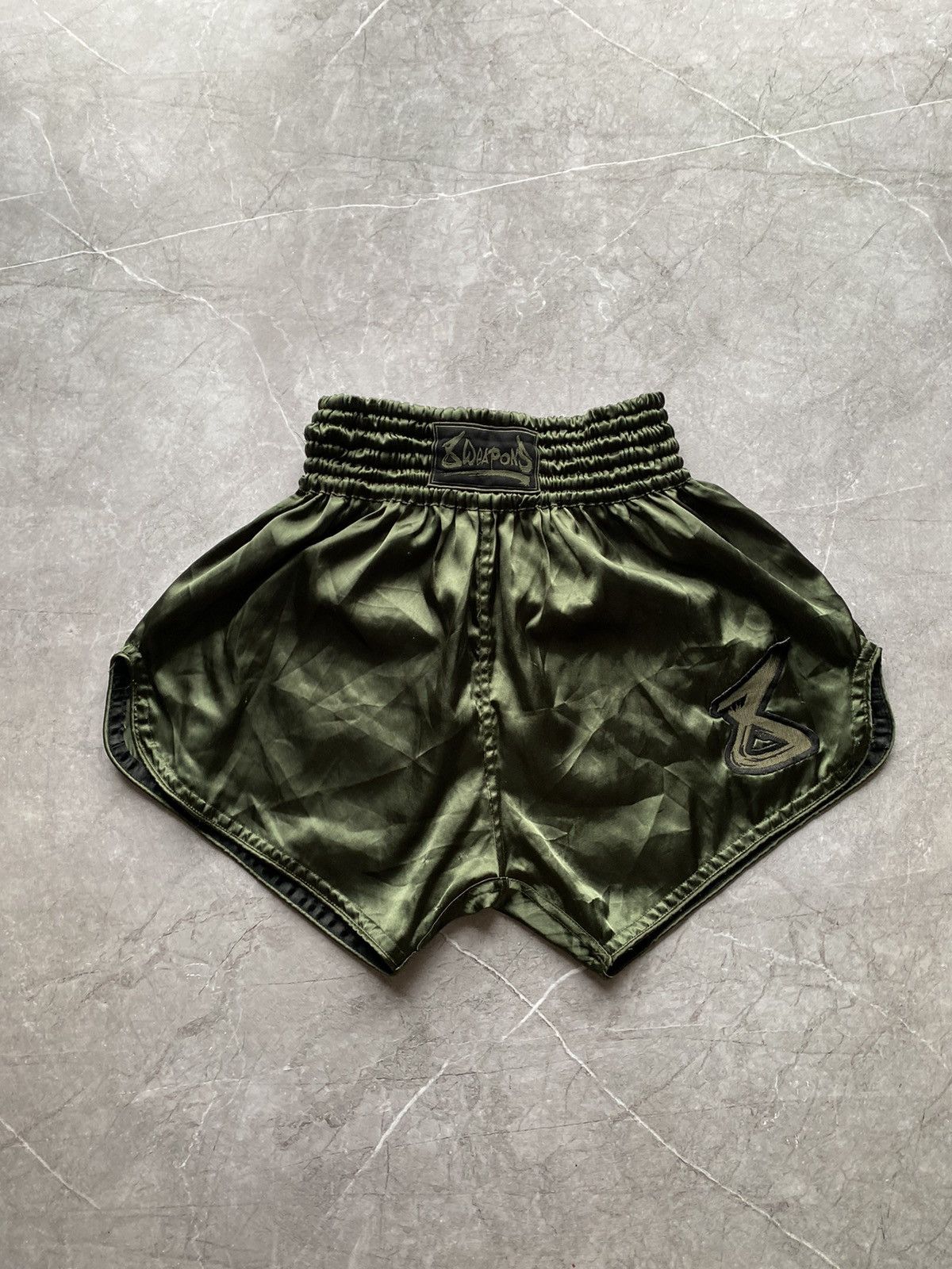 Vintage Vintage 8 WEAPONS Muay Thai Boxing MMA Khaki Shorts Size XL Size US 34 / EU 50 - 2 Thumbnail