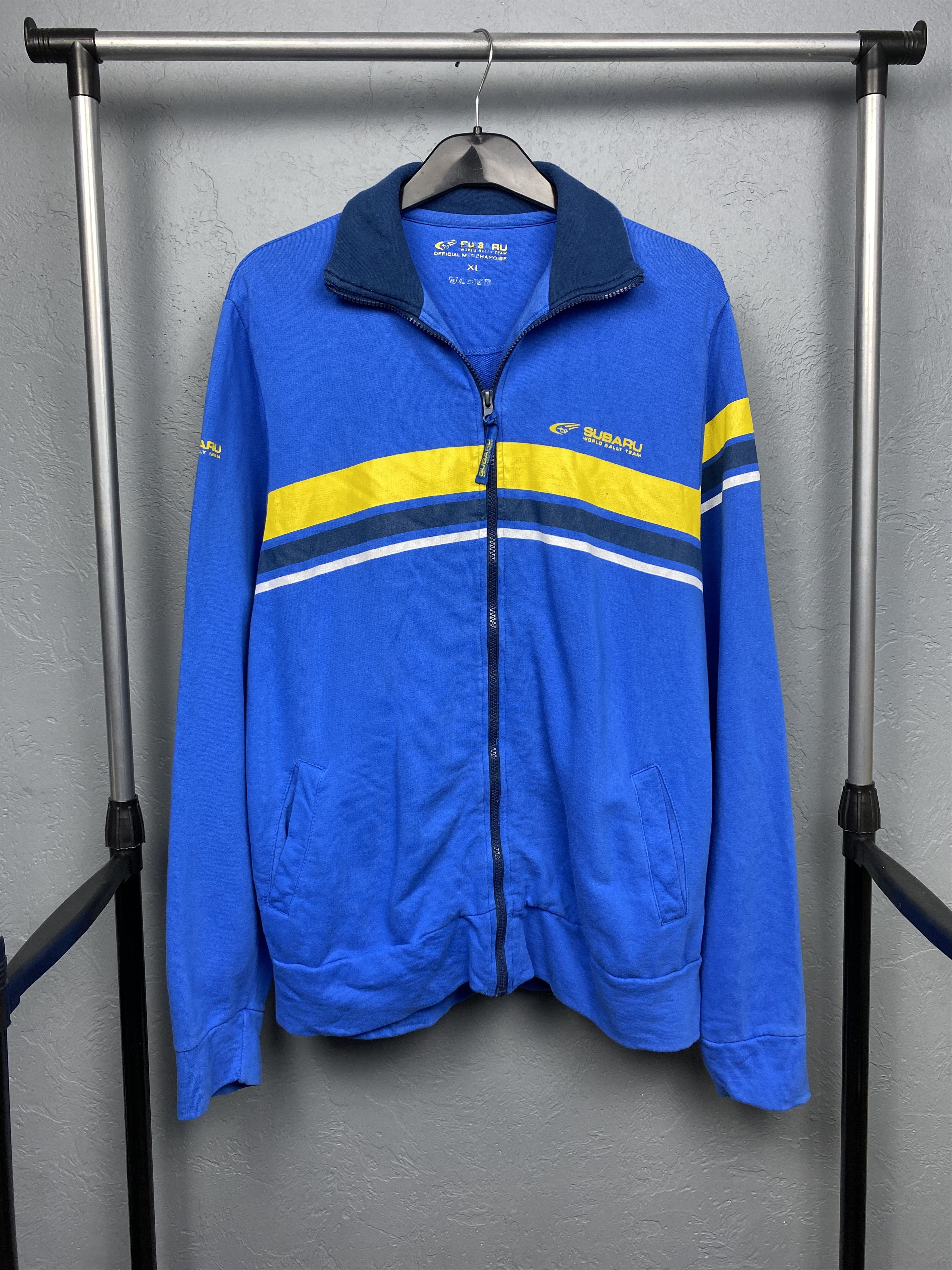 Japanese Brand Subaru Racing Rally Team Vintage Mens Zip Hoodie Size US XL / EU 56 / 4 - 1 Thumbnail