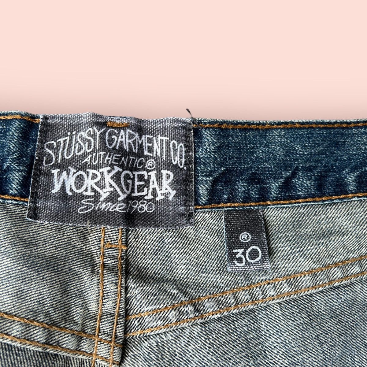 Stussy VINTAGE STUSSY JEANS STRAIGHT CUT WORKWEAR DENIM Size US 29 - 20 Thumbnail