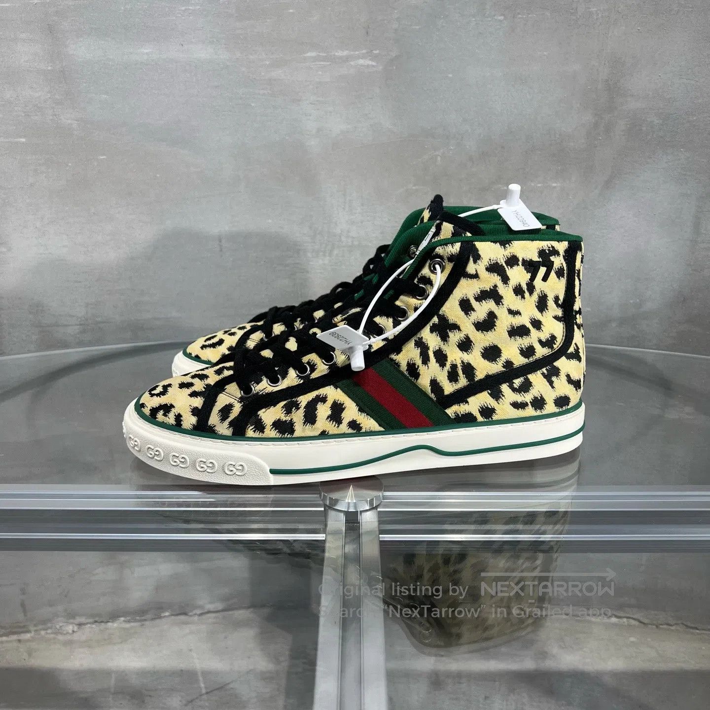 Gucci Guicci Tennis 1977 Leopard Pattern Board Shoes Size US 8.5 / EU 41-42 - 3 Thumbnail