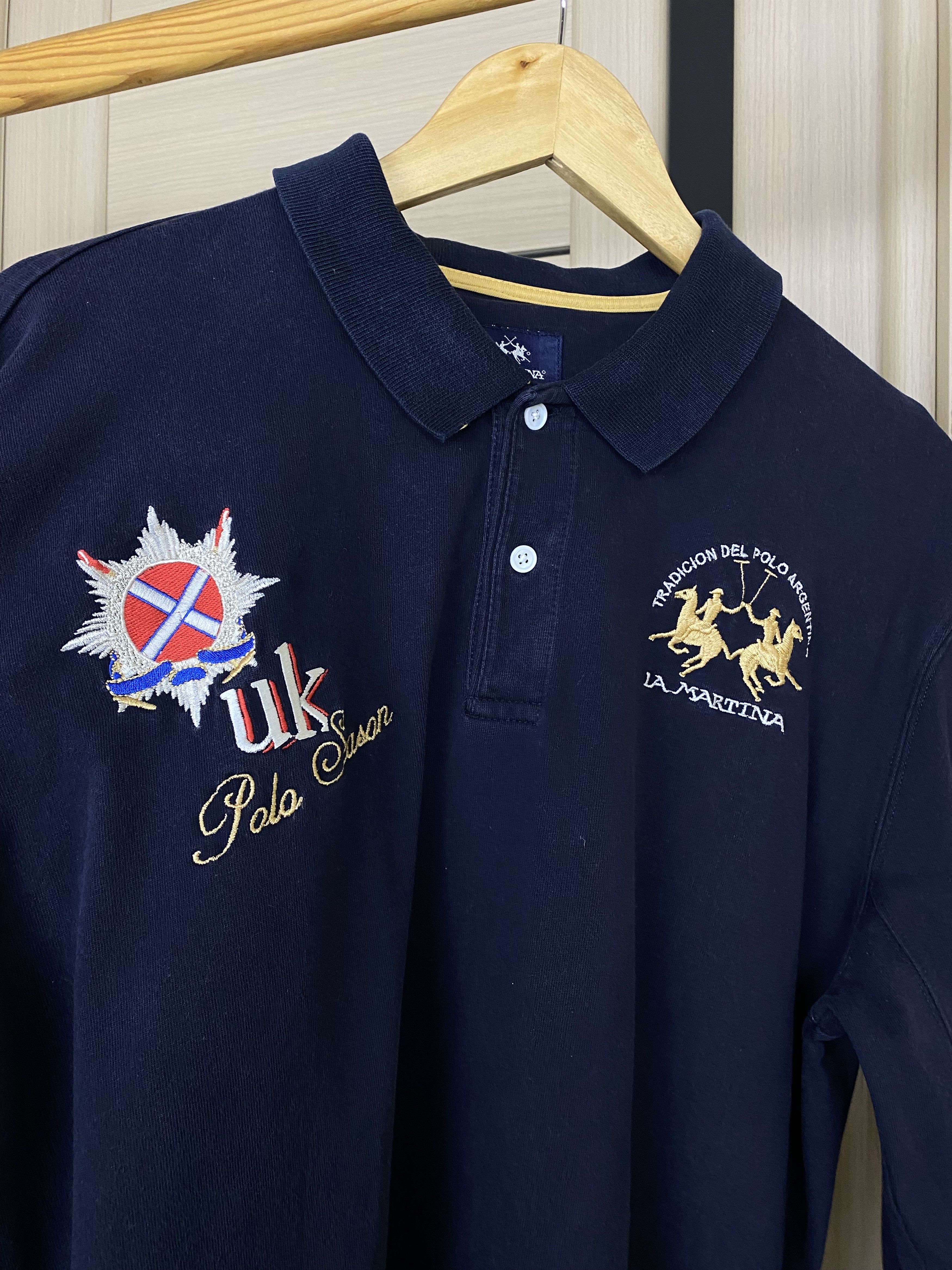 La Martina Vintage La Martina polo UK England season long sleeve shirt Size US XXL / EU 58 / 5 - 6 Thumbnail