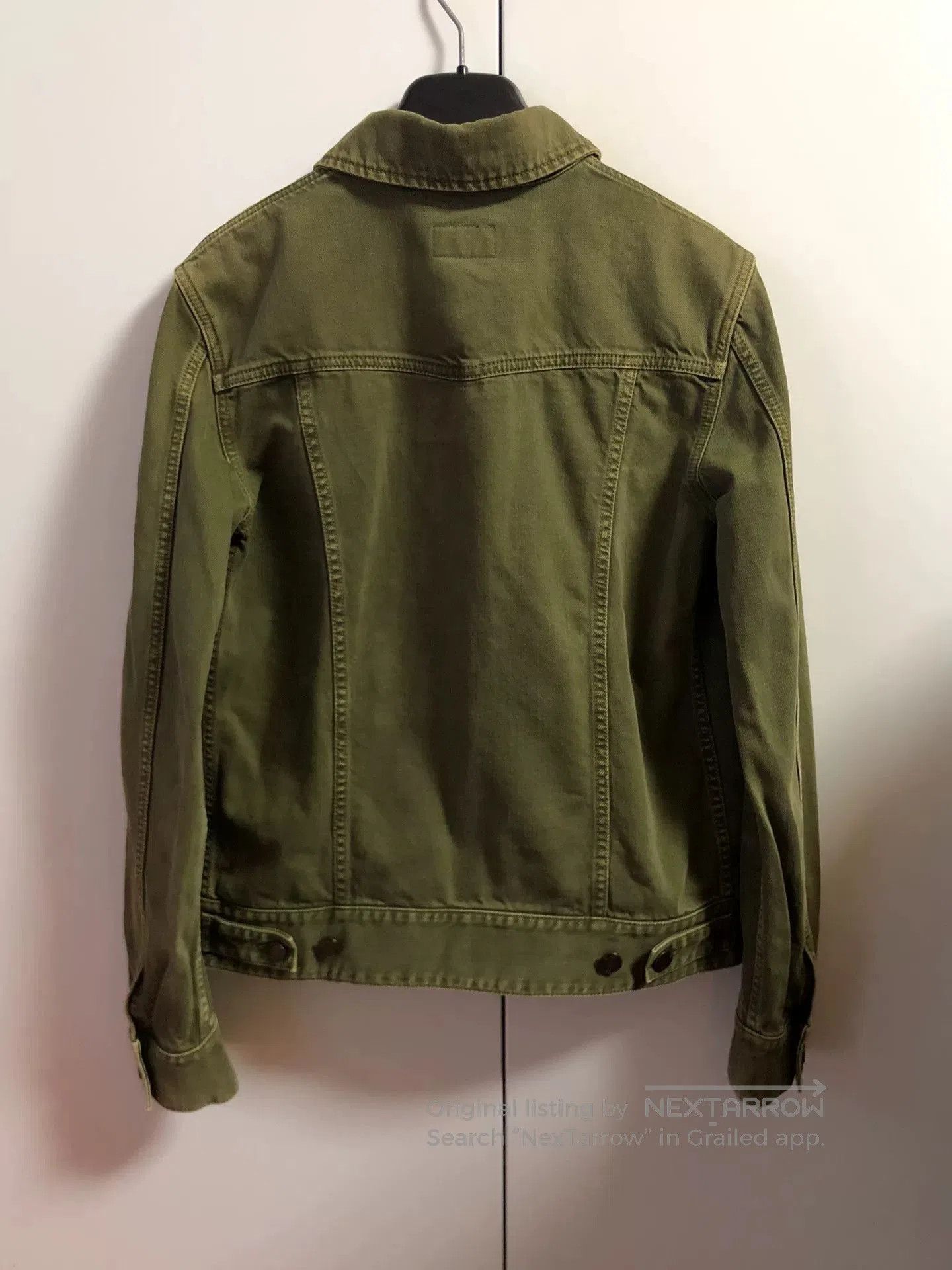 Saint Laurent Paris saint laurent green denim jacket with logo. Size US M / EU 48-50 / 2 - 4 Thumbnail