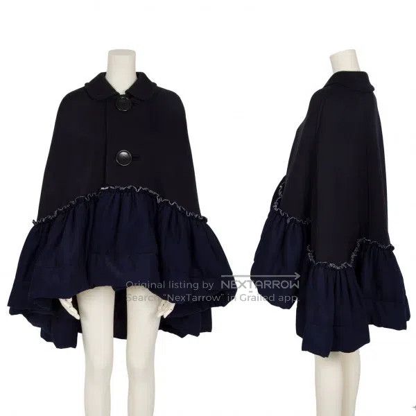 Comme des Garcons Comme Des Garcons Navy Retro Big Button Jacket Size S / US 4 / IT 40 - 1 Thumbnail
