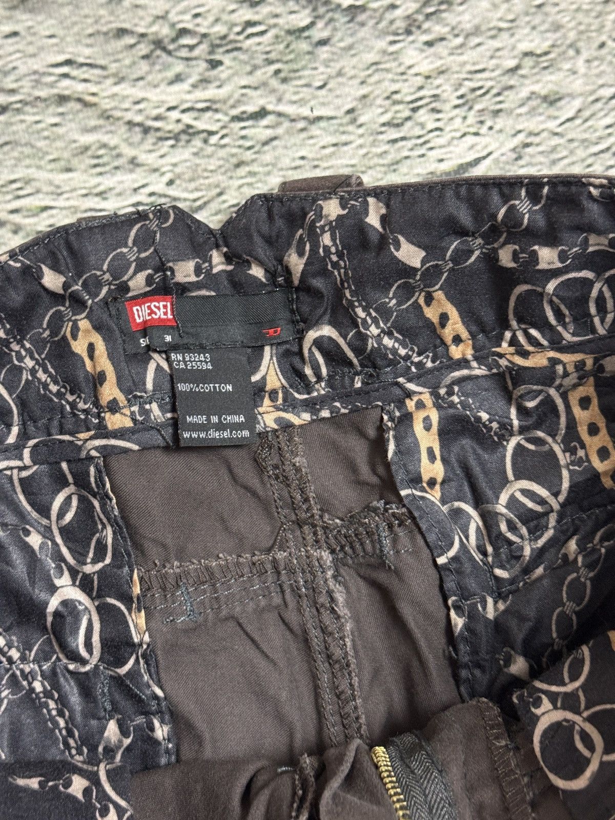 Diesel Diesel Flared Jeans Avant Garde Y2K vintage brown Size 31" - 5 Thumbnail