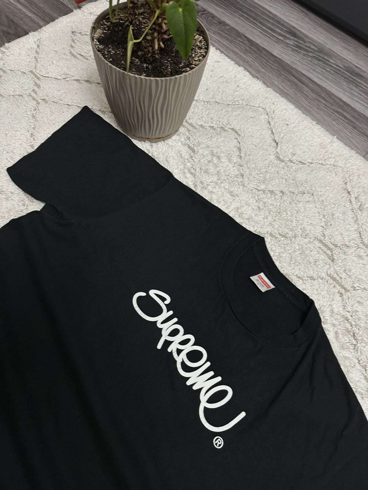 Supreme Supreme Handstyle Tee Black size mens XL hype y2k Size US XL / EU 56 / 4 - 3 Thumbnail