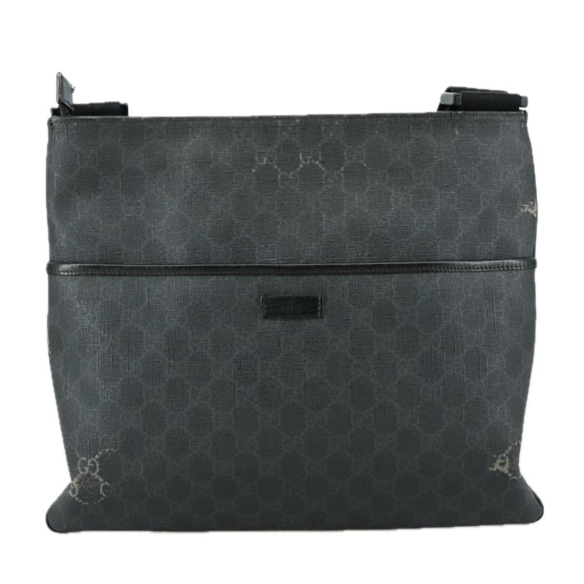Gucci GUCCI GG Supreme Shoulder Bag Pvc Leather Black Size ONE SIZE - 13 Thumbnail